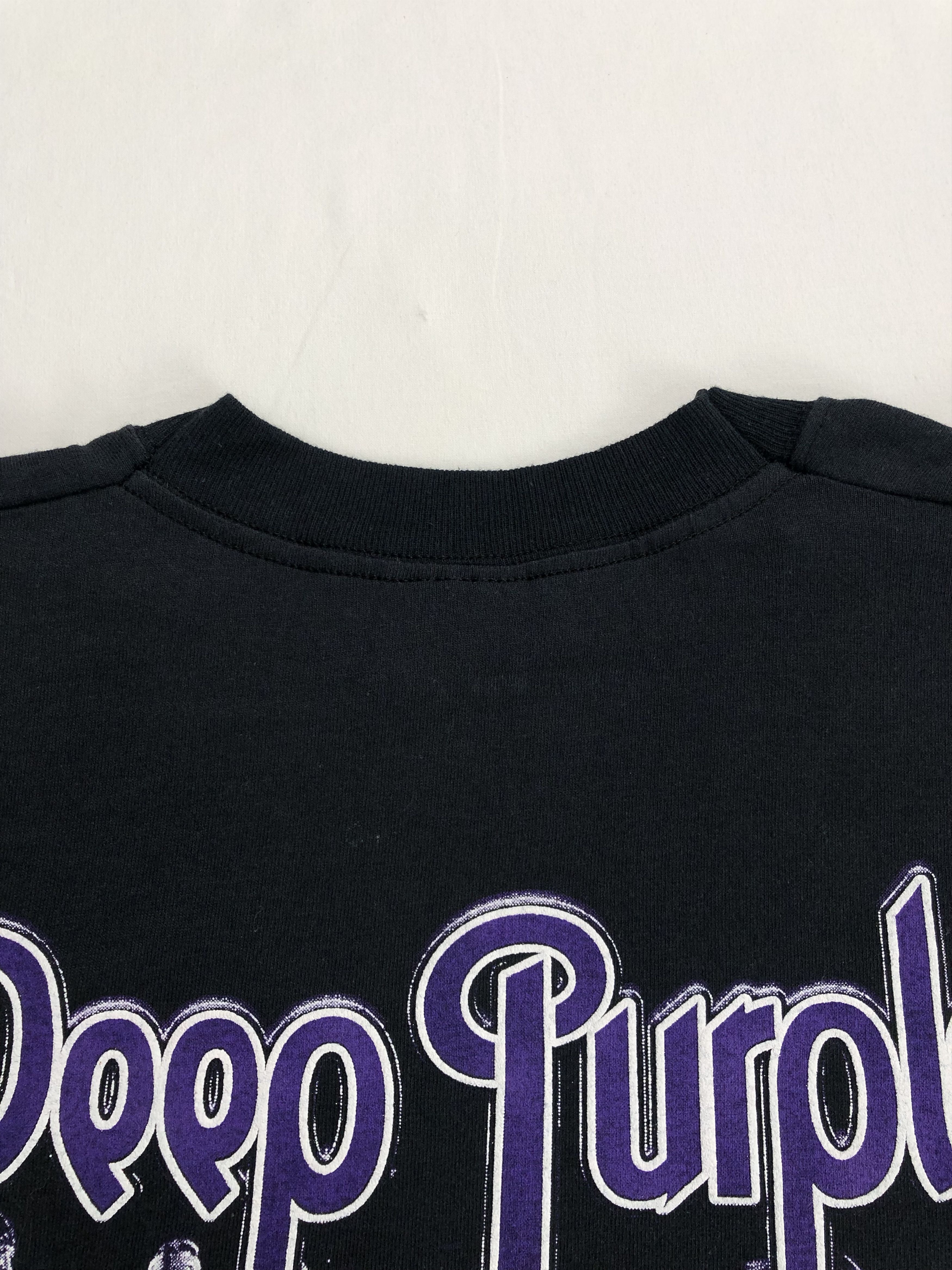 Band Tees Vintage 90s Deep Purple In Rock (Black Sabbath Pink Floyd) Size US XXL / EU 58 / 5 - 14 Thumbnail