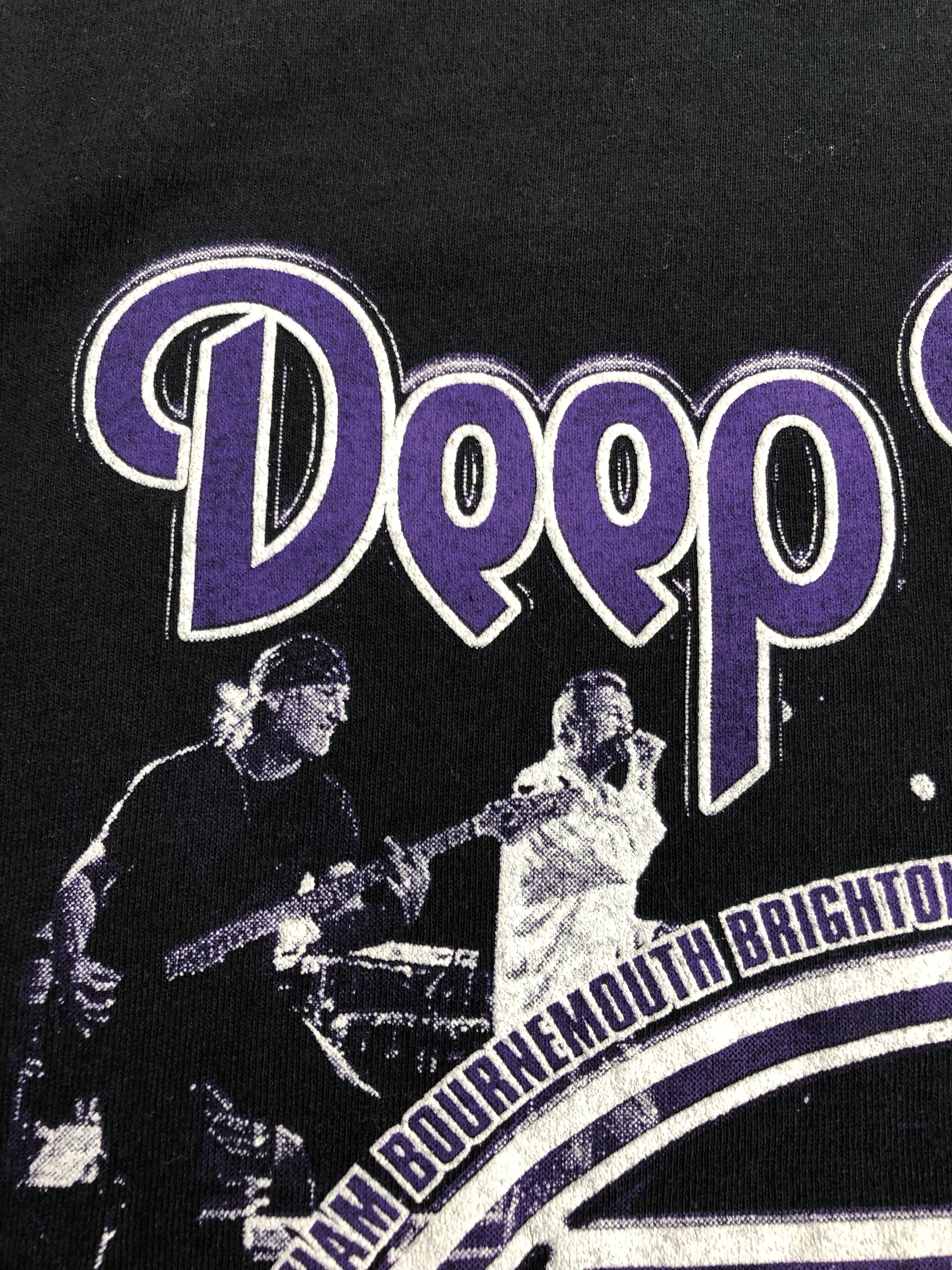 Band Tees Vintage 90s Deep Purple In Rock (Black Sabbath Pink Floyd) Size US XXL / EU 58 / 5 - 16 Thumbnail