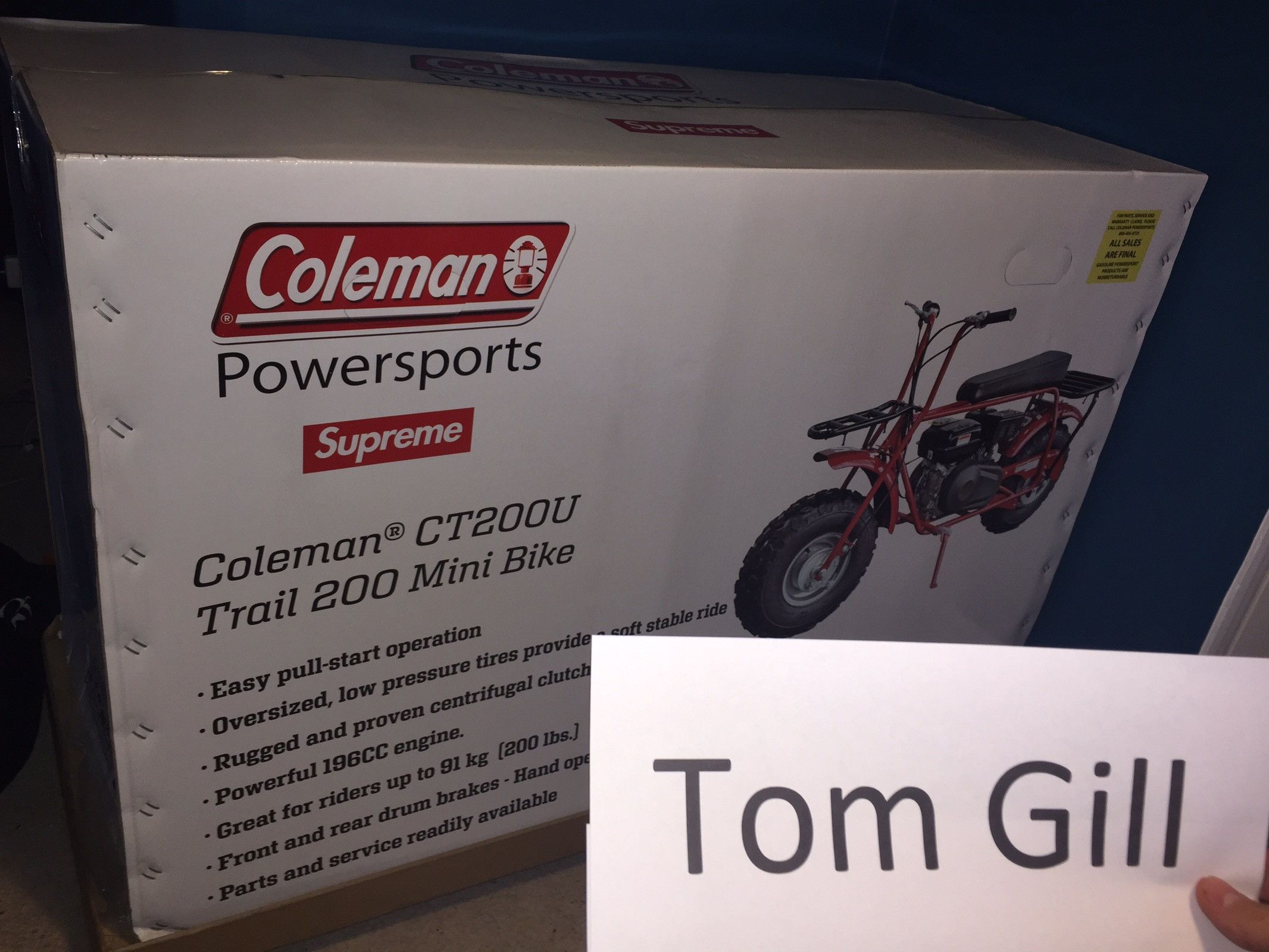 Supreme coleman mini bike retail clearance