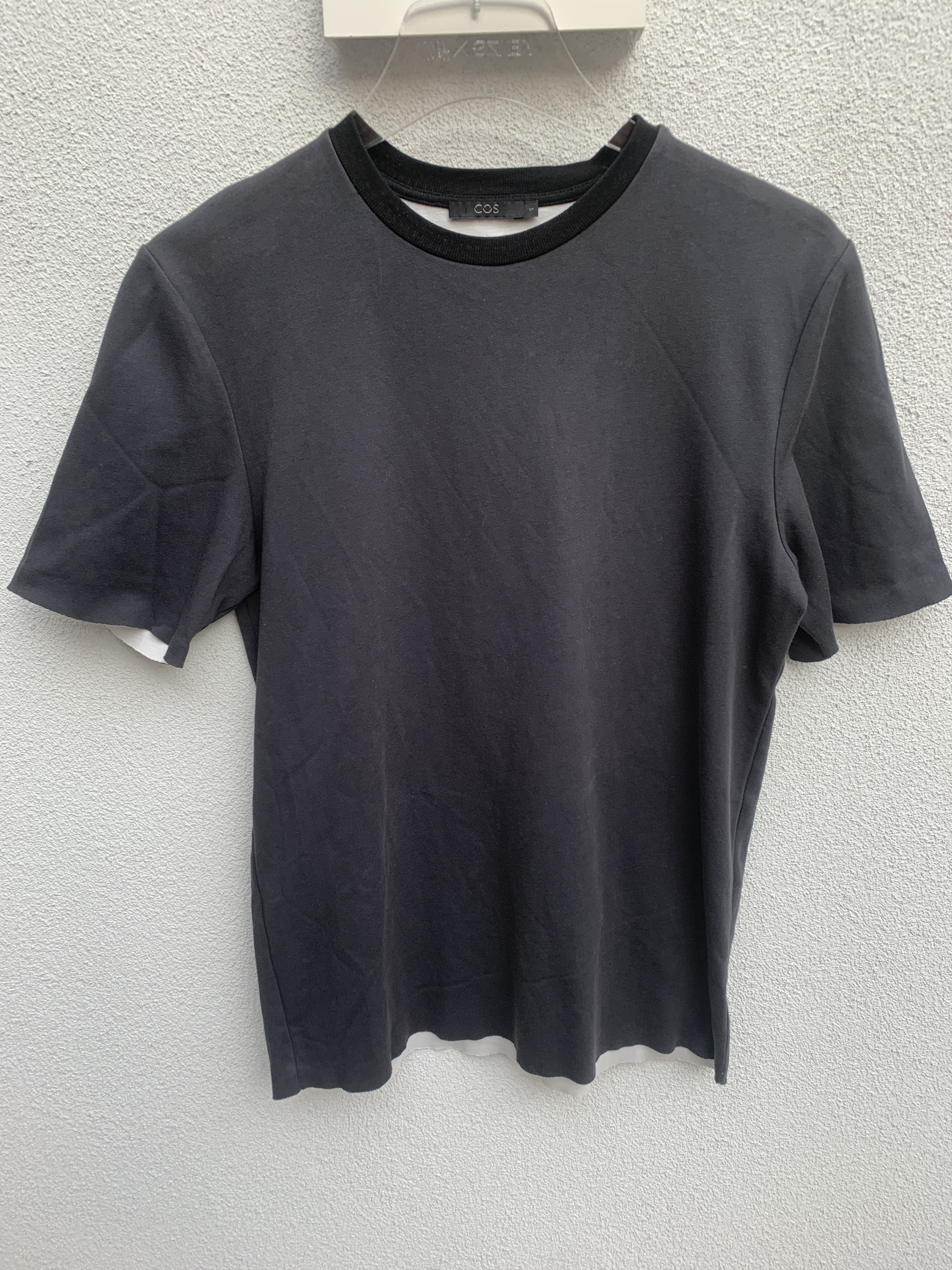Cos COS Men T-Shirt Tee Grey Anthracite White Size US S / EU 44-46 / 1 - 1 Thumbnail