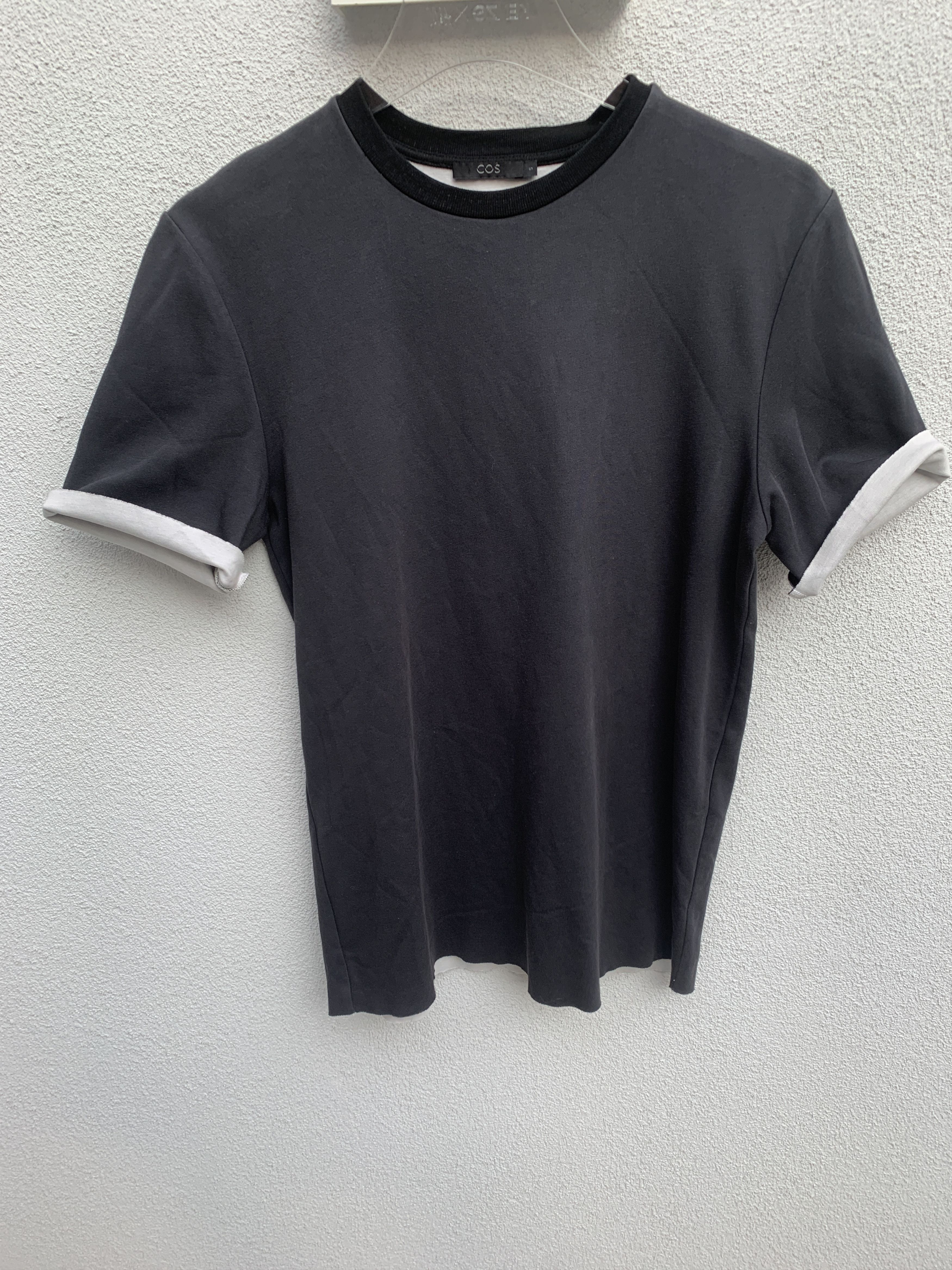 Cos COS Men T-Shirt Tee Grey Anthracite White Size US S / EU 44-46 / 1 - 5 Thumbnail
