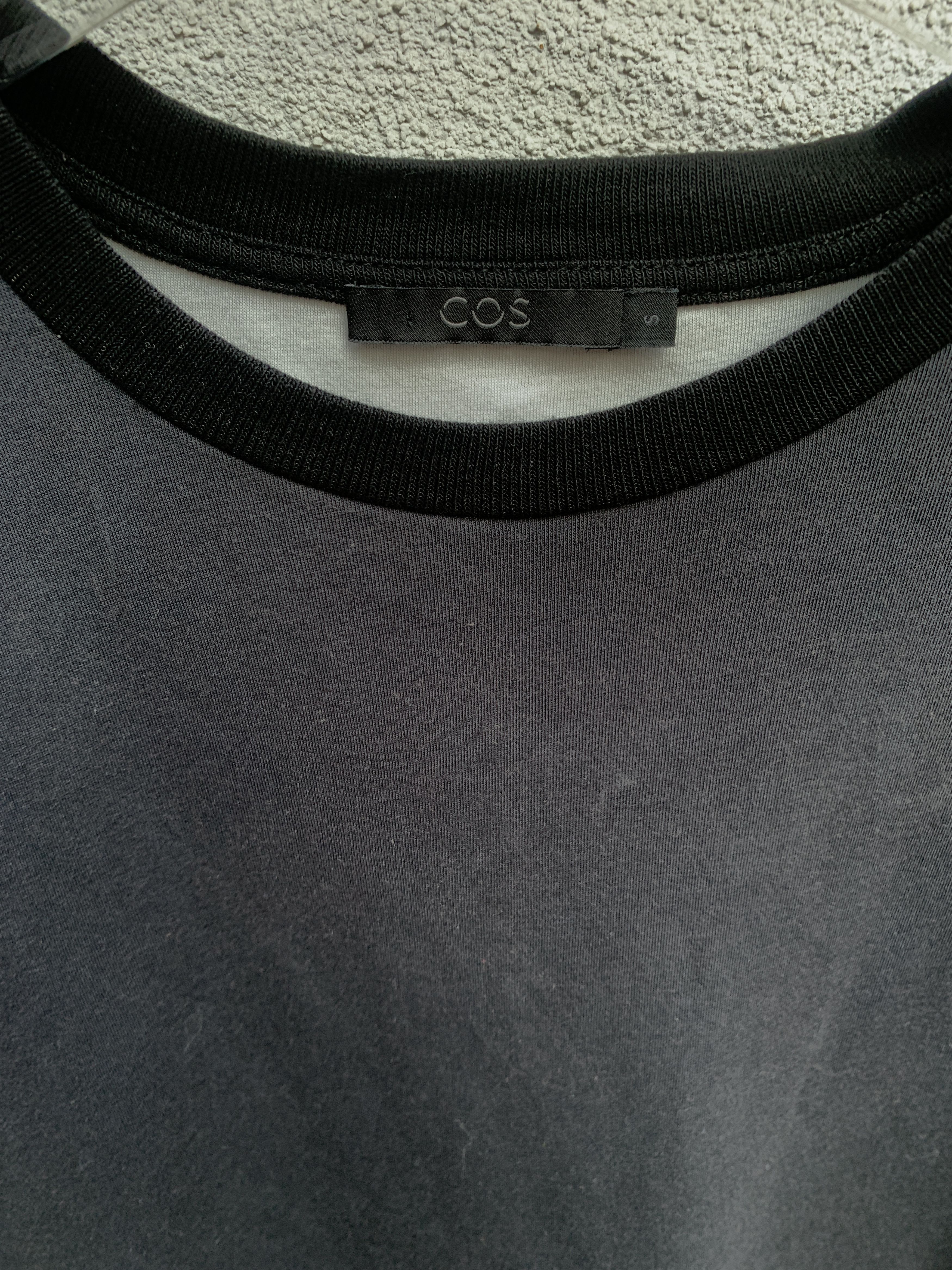 Cos COS Men T-Shirt Tee Grey Anthracite White Size US S / EU 44-46 / 1 - 4 Thumbnail