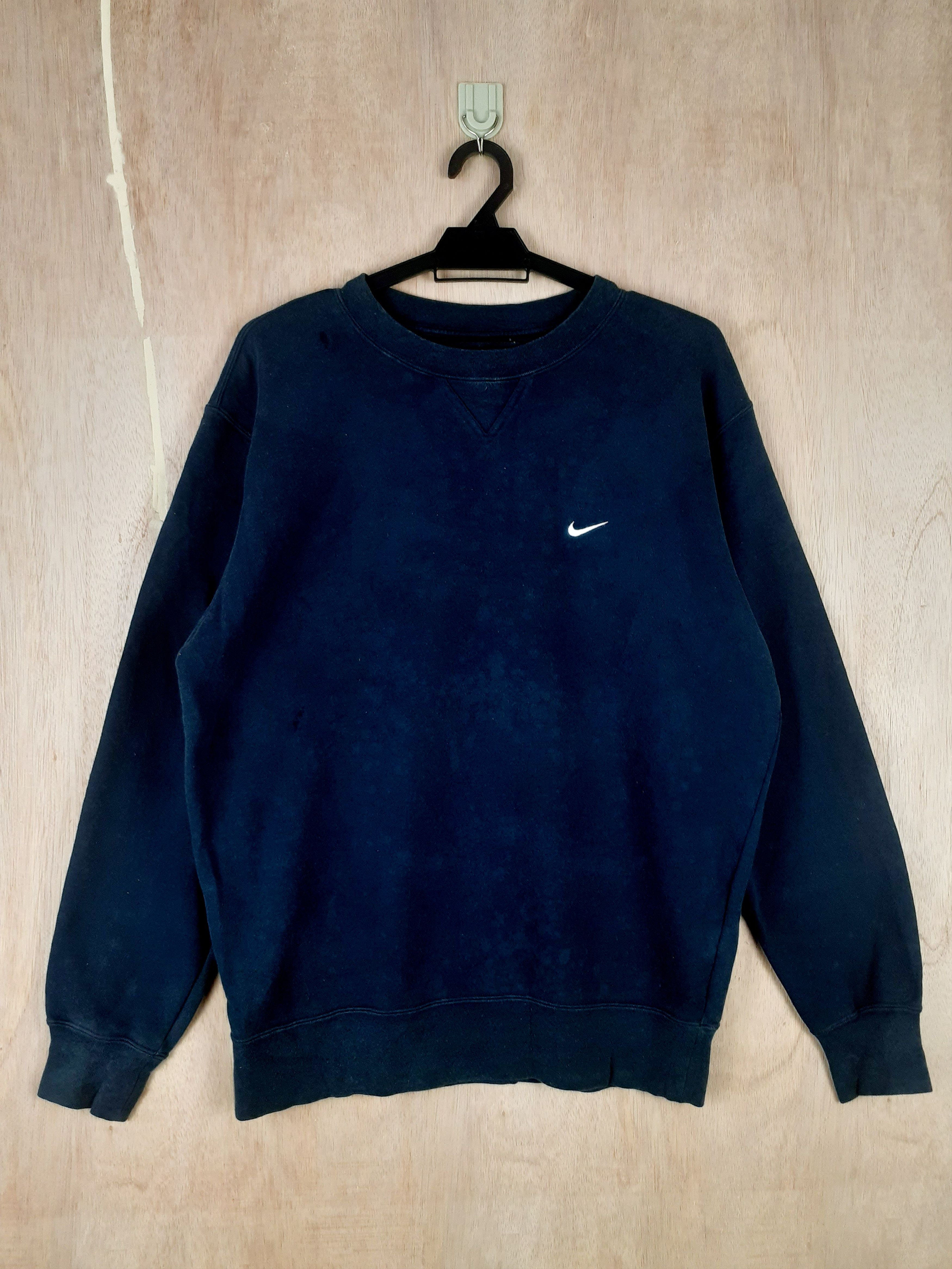Nike × Vintage Nike dark blue sweatshirt #3060 Size US M / EU 48-50 / 2 - 1 Thumbnail