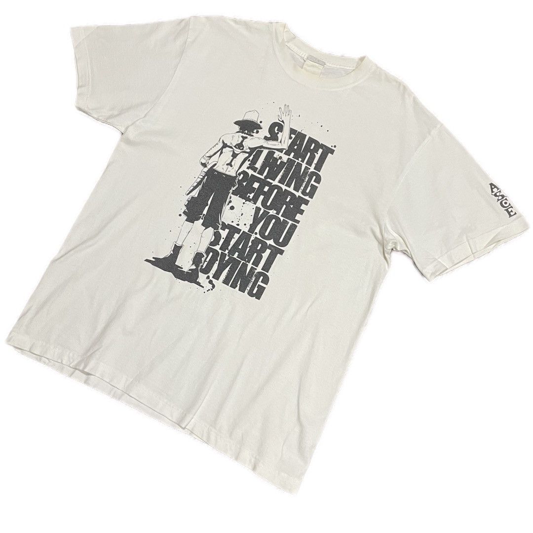 Anime Ace One Piece Cospa Start Living Begore You Start Dying Tee Size US L / EU 52-54 / 3 - 2 Thumbnail