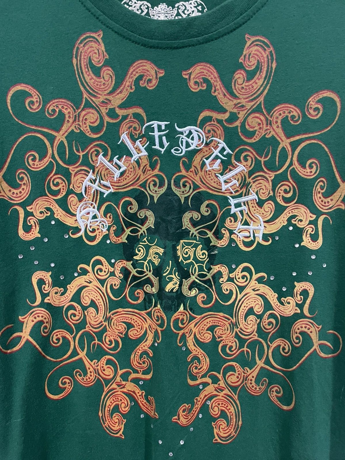 Designer × Marc Buchanan × Pelle Pelle Marc Buchanan Pelle Pelle Spellout Skull Abstract Tee Size US M / EU 48-50 / 2 - 5 Thumbnail