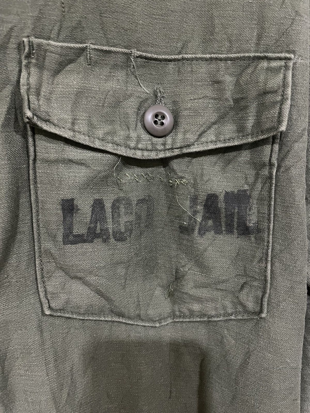 Vintage WWII OG 1960s Stencil Sateen LA County Jails Selvedge Size US L / EU 52-54 / 3 - 6 Thumbnail