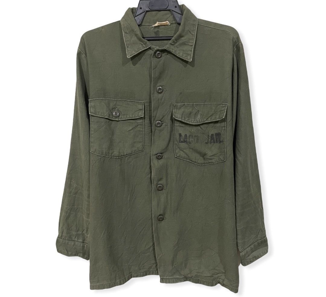 Vintage WWII OG 1960s Stencil Sateen LA County Jails Selvedge Size US L / EU 52-54 / 3 - 2 Thumbnail
