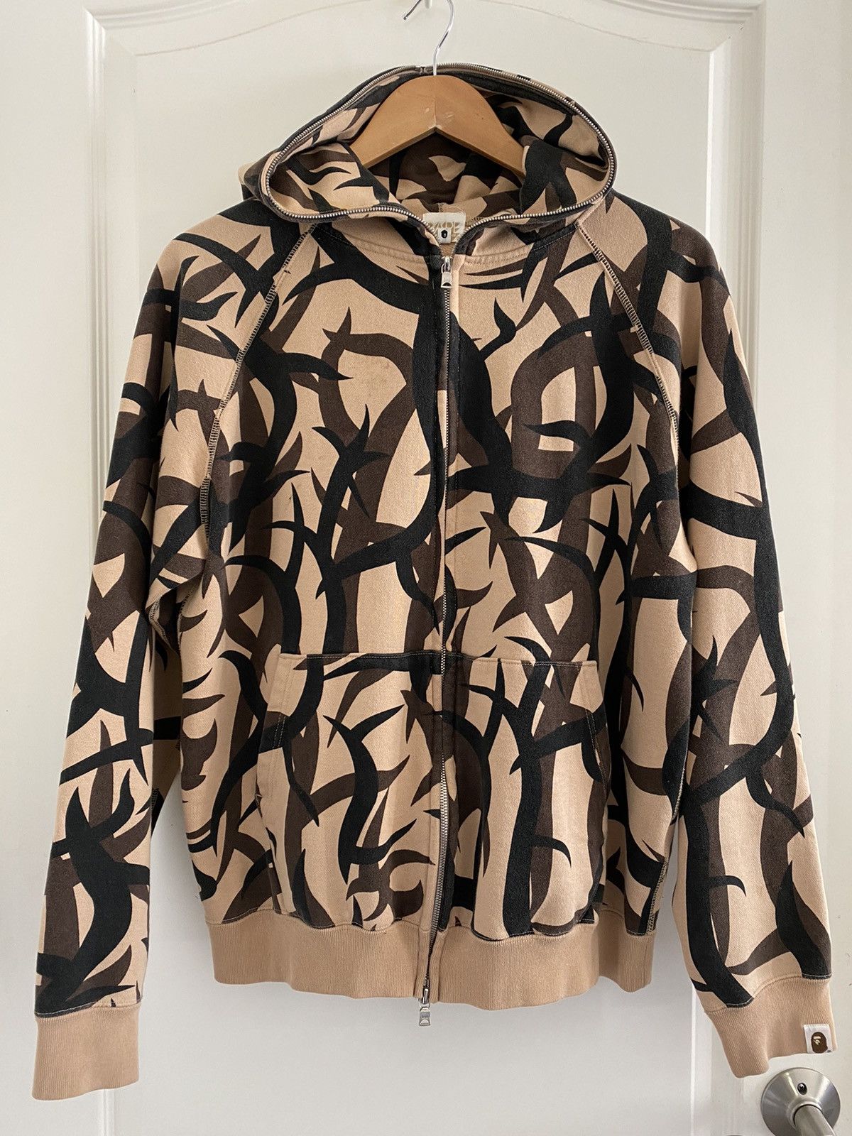 Bape Tribal Camo Full Zip Hoodie | Grailed