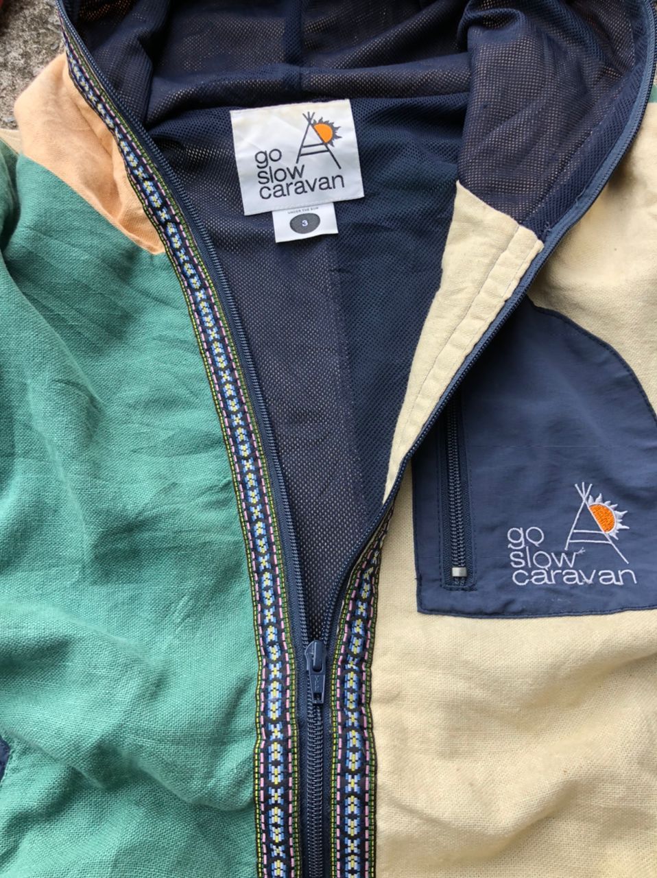 go slow caravan Go Slow Caravan Colour Block Jacket Size US M / EU 48-50 / 2 - 3 Thumbnail