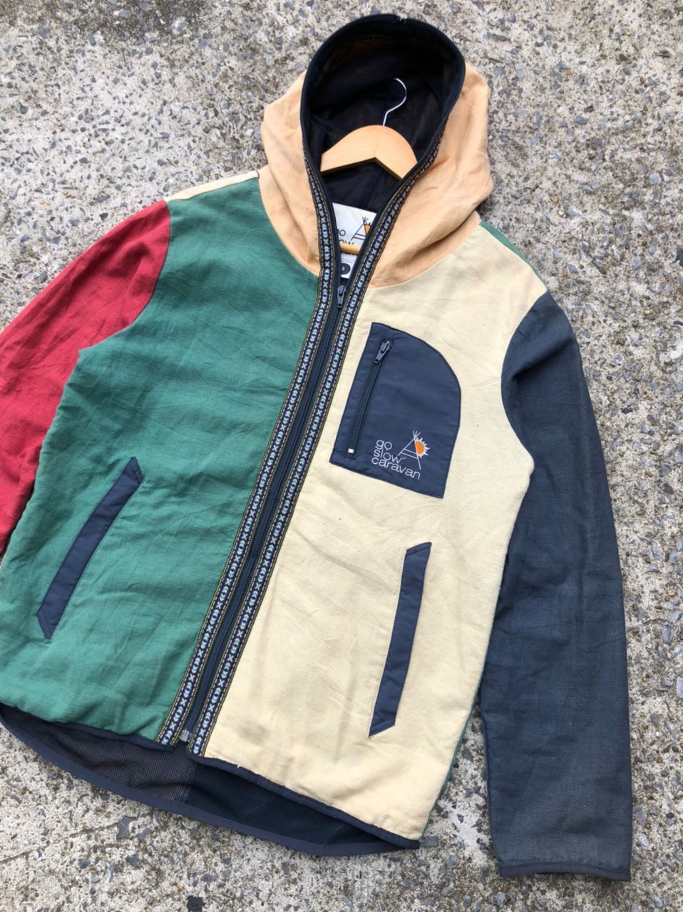 go slow caravan Go Slow Caravan Colour Block Jacket Size US M / EU 48-50 / 2 - 4 Thumbnail