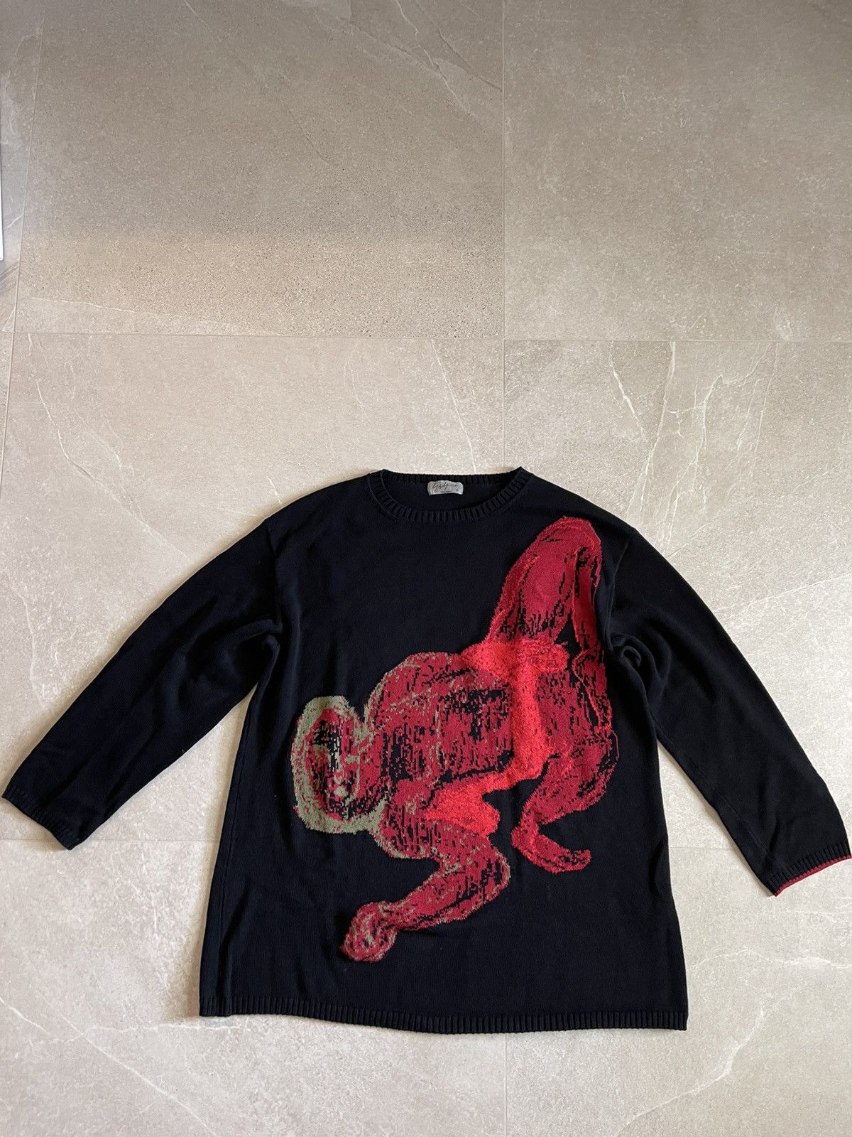 Yohji Yamamoto Yohji Yamamoto Pour Homme oversized cotton sweater 