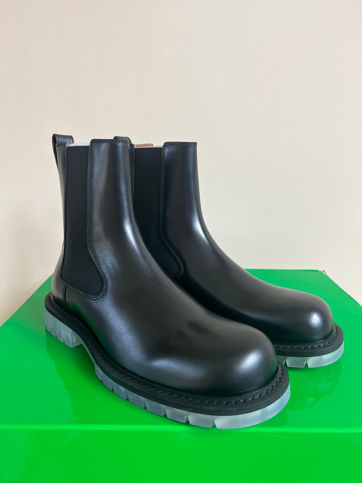 Bottega Veneta Mid Top Leather Boots in Black Color Size US 9 / EU 42 - 3 Thumbnail