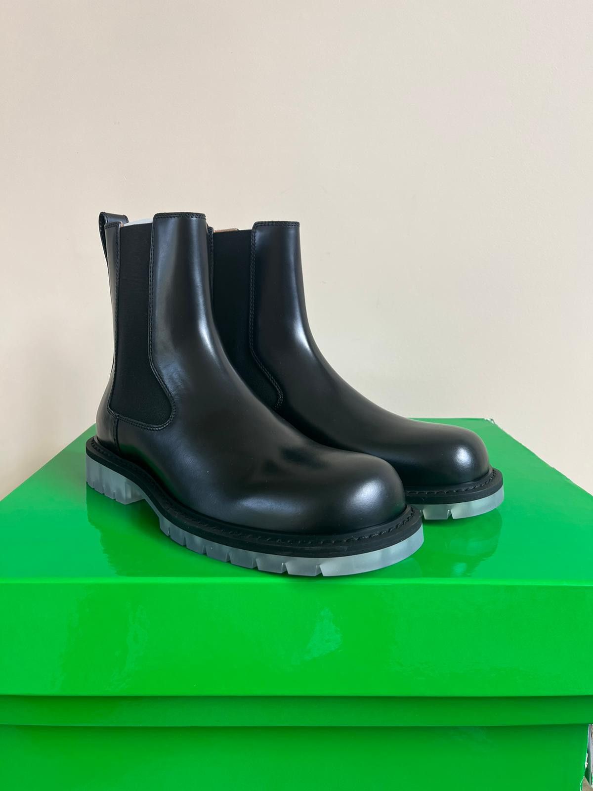 Bottega Veneta Mid Top Leather Boots in Black Color Size US 9 / EU 42 - 4 Thumbnail