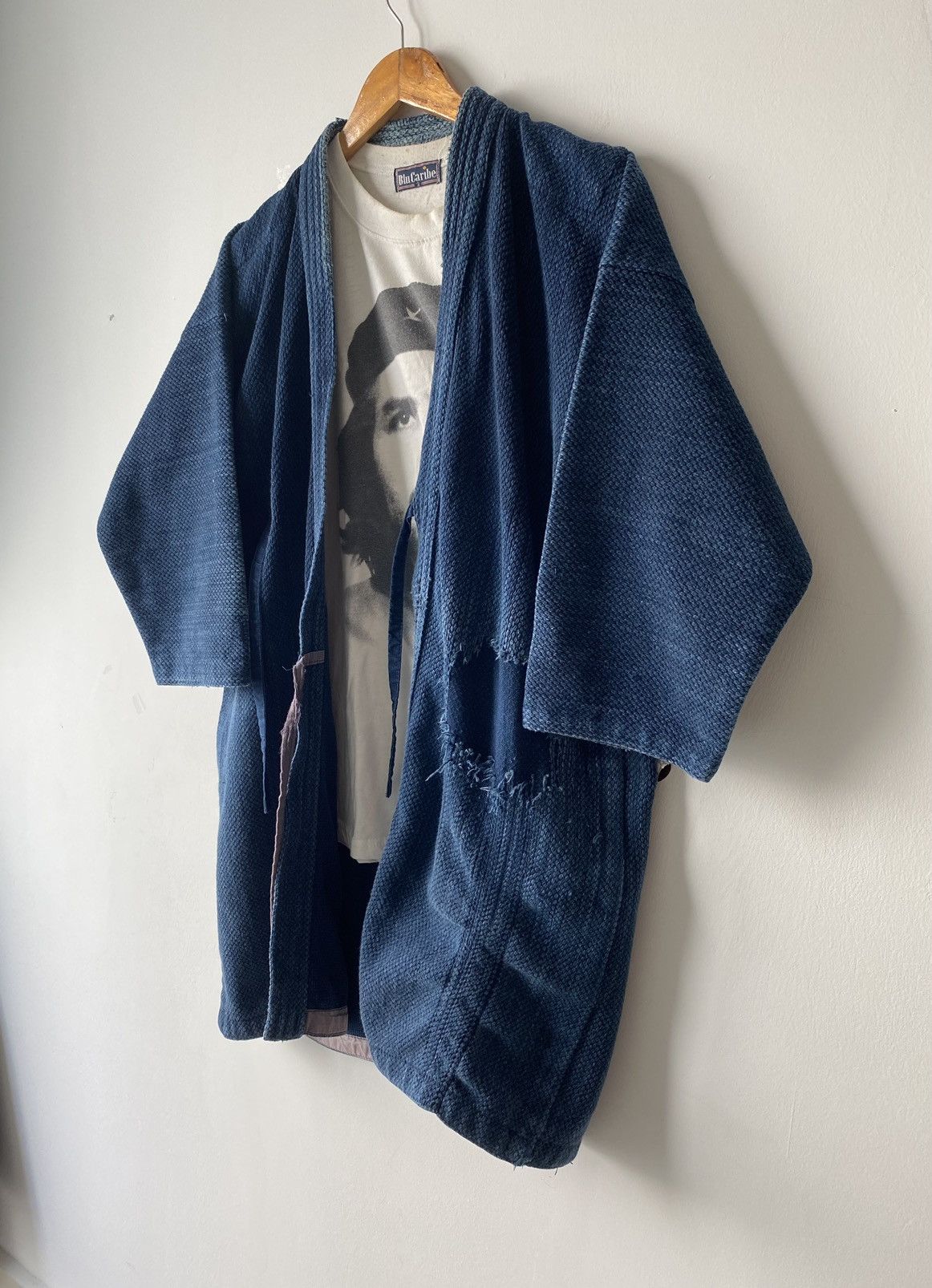 Blue Blue Japan × Japanese Brand × Vintage 💥best offer💥Dyen kimono Indigo style Visvim kapital design Size US XL / EU 56 / 4 - 9 Thumbnail