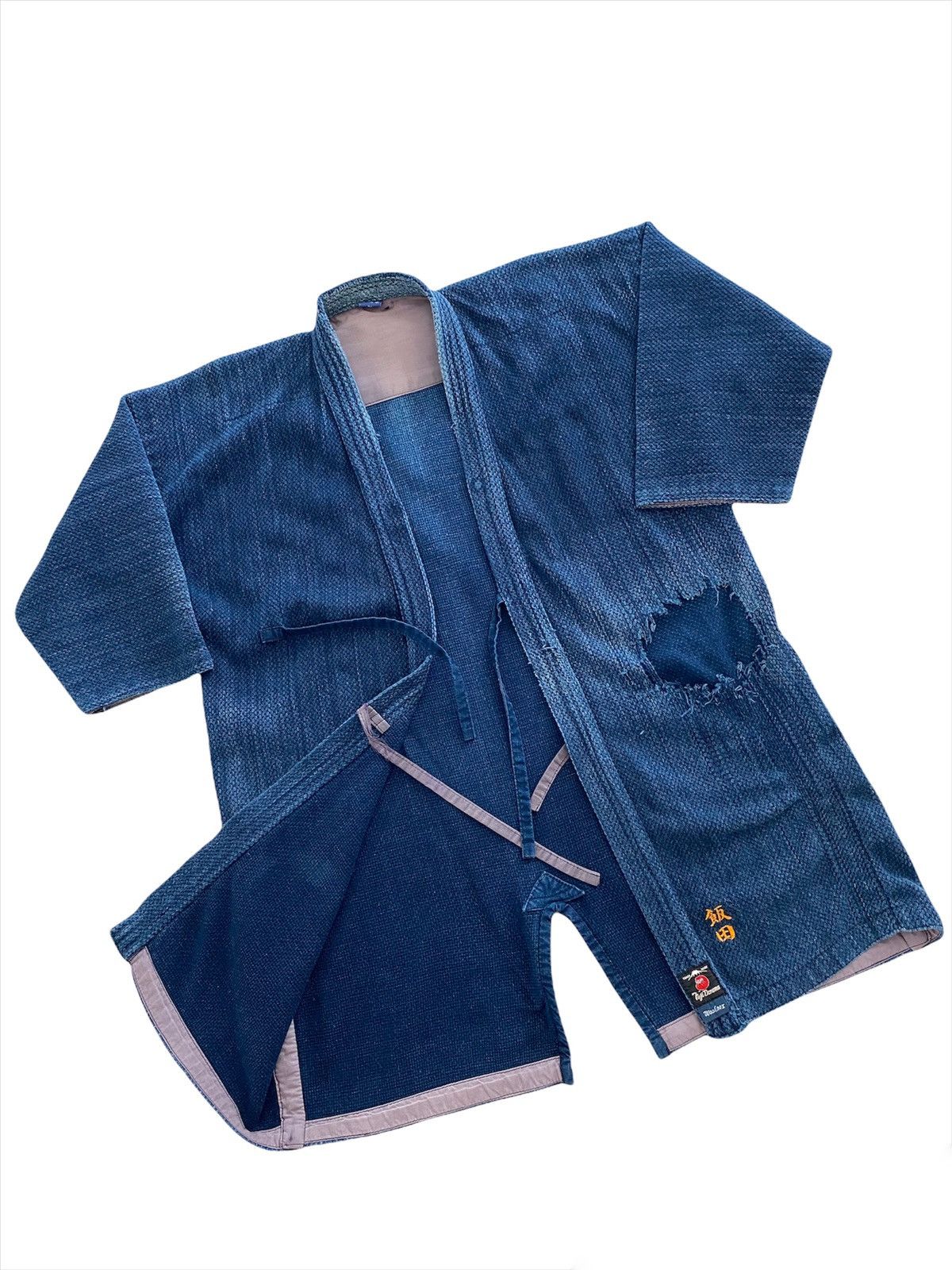 Blue Blue Japan × Japanese Brand × Vintage 💥best offer💥Dyen kimono Indigo style Visvim kapital design Size US XL / EU 56 / 4 - 1 Thumbnail