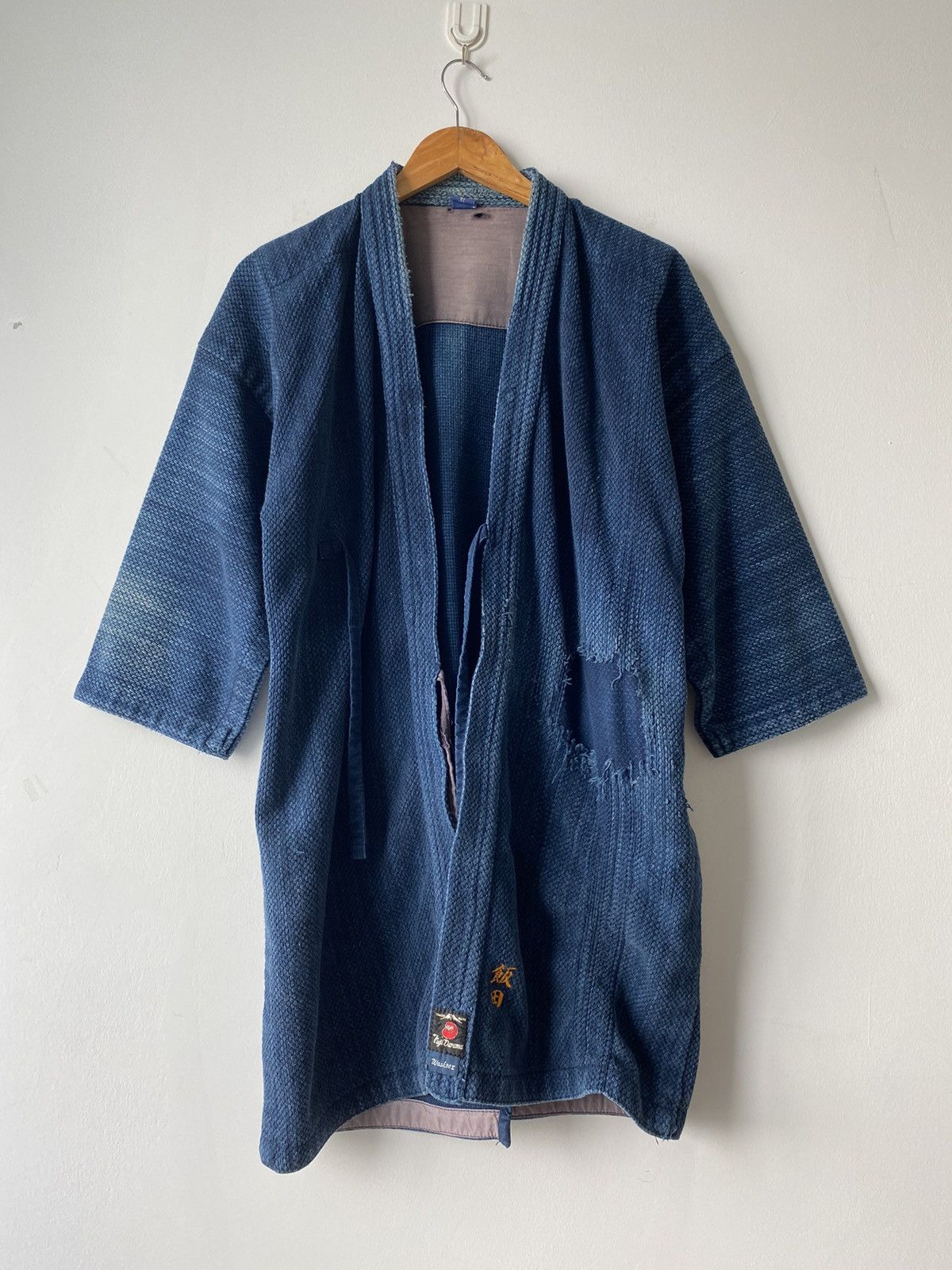 Blue Blue Japan × Japanese Brand × Vintage 💥best offer💥Dyen kimono Indigo style Visvim kapital design Size US XL / EU 56 / 4 - 6 Thumbnail