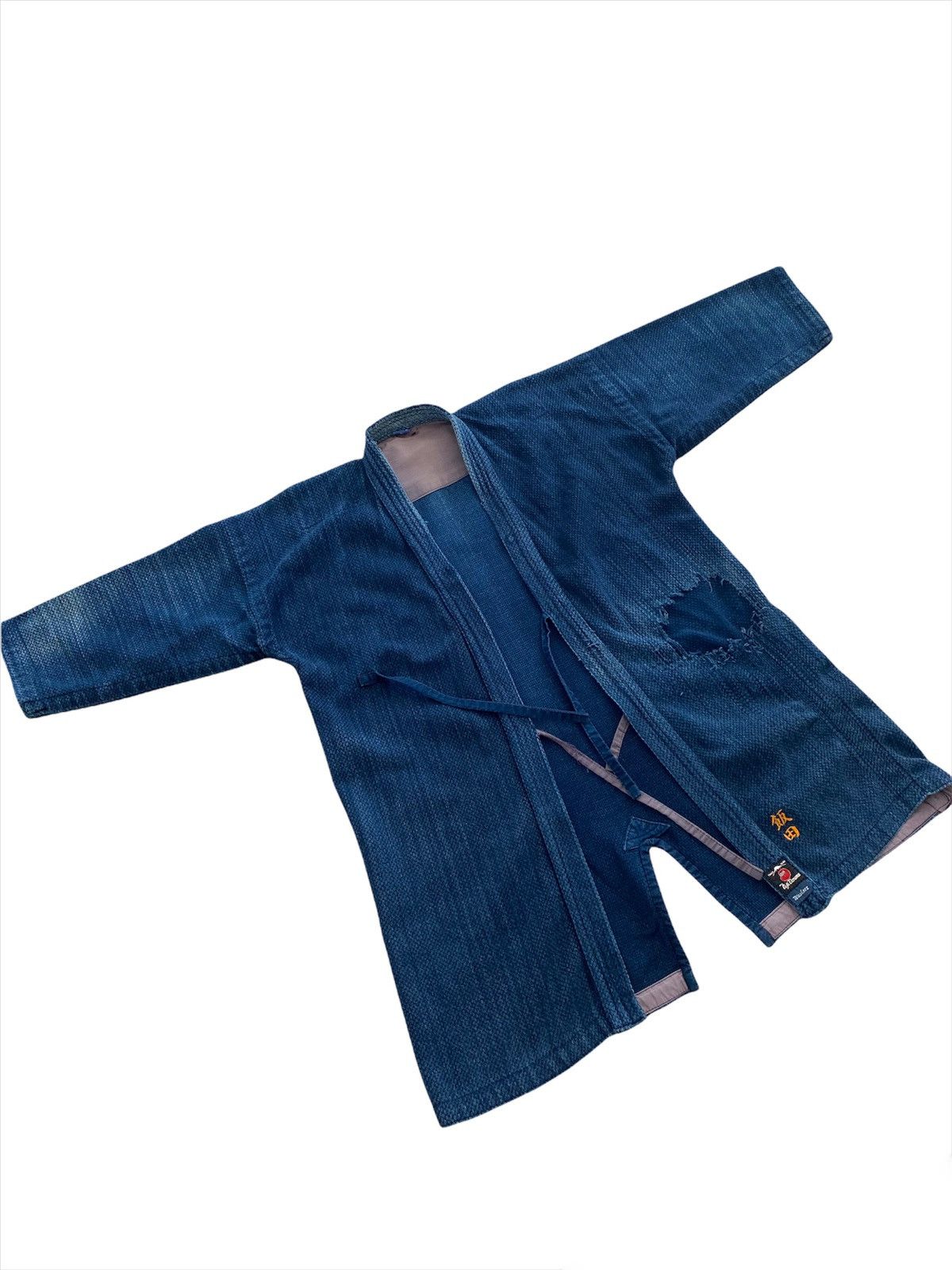 Blue Blue Japan × Japanese Brand × Vintage 💥best offer💥Dyen kimono Indigo style Visvim kapital design Size US XL / EU 56 / 4 - 4 Thumbnail