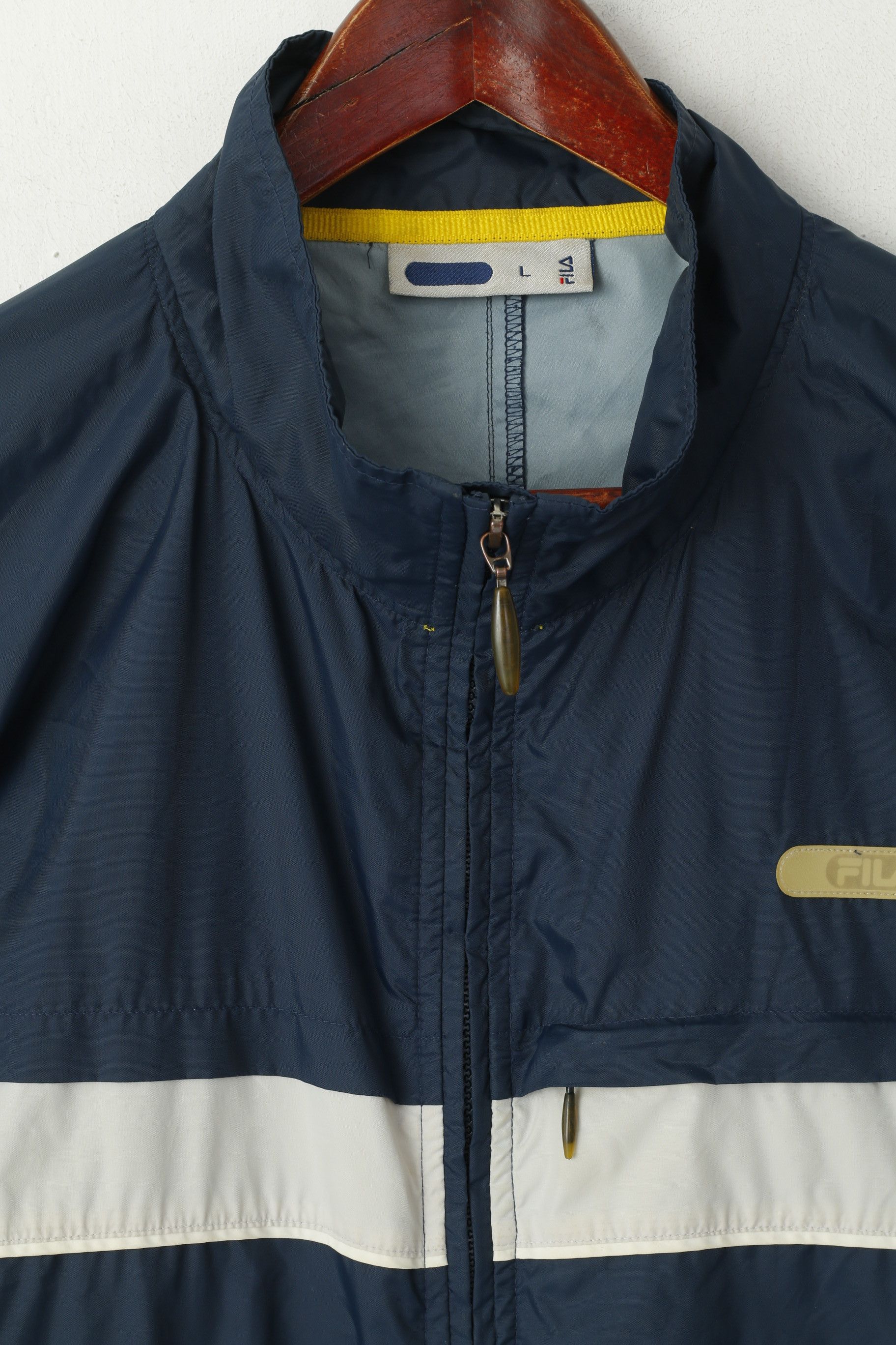 Fila × Vintage Fila Men L Jacket Navy Nylon Waterproof Vintage 7137 Size US L / EU 52-54 / 3 - 2 Thumbnail