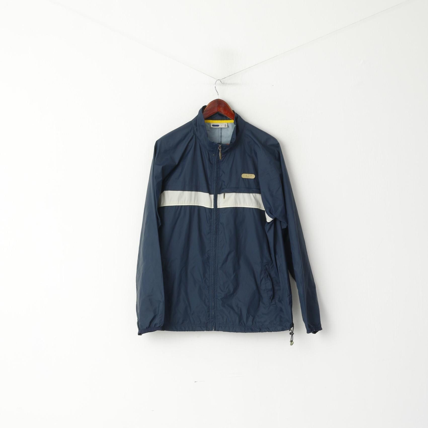 Fila × Vintage Fila Men L Jacket Navy Nylon Waterproof Vintage 7137 Size US L / EU 52-54 / 3 - 1 Thumbnail