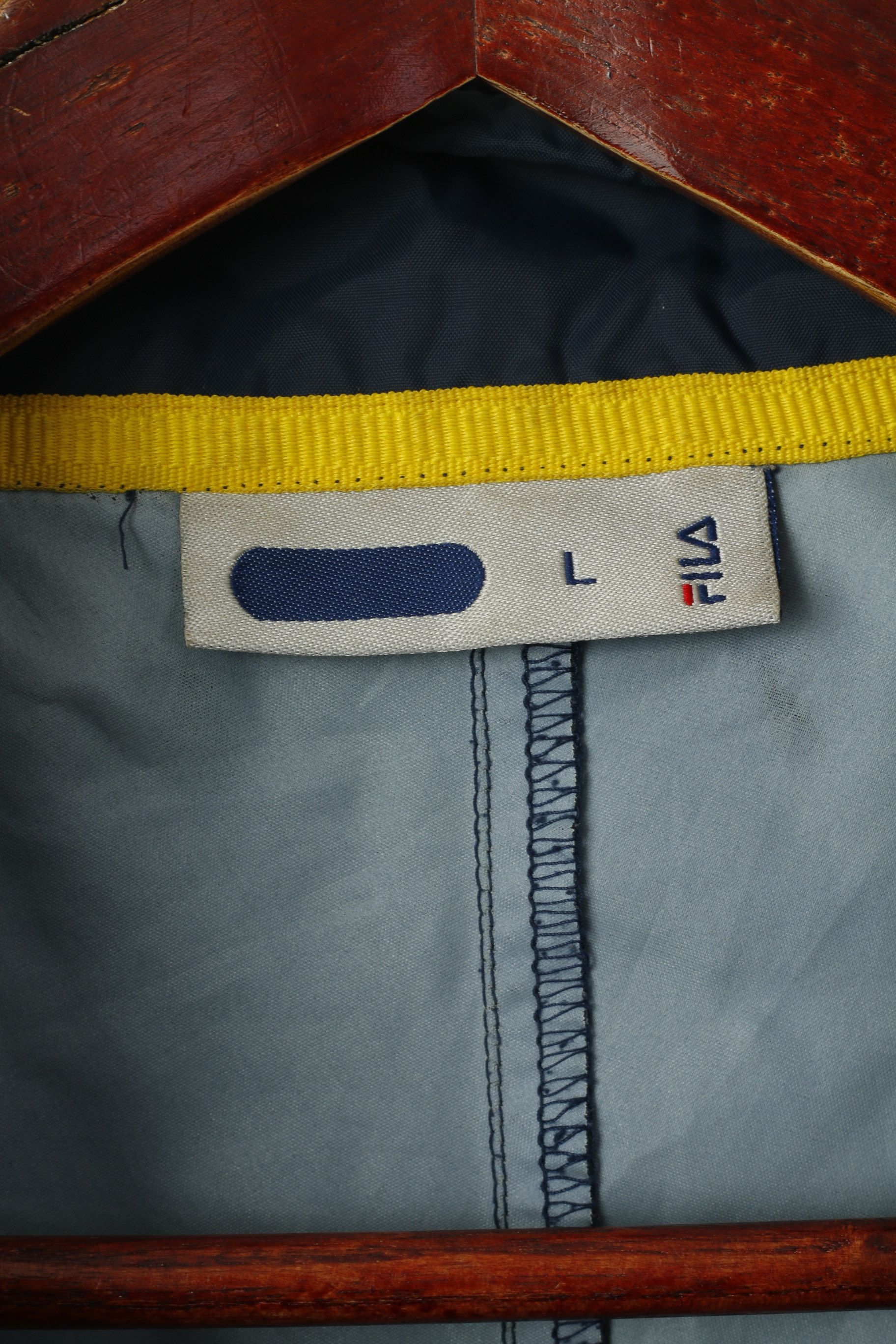 Fila × Vintage Fila Men L Jacket Navy Nylon Waterproof Vintage 7137 Size US L / EU 52-54 / 3 - 5 Thumbnail