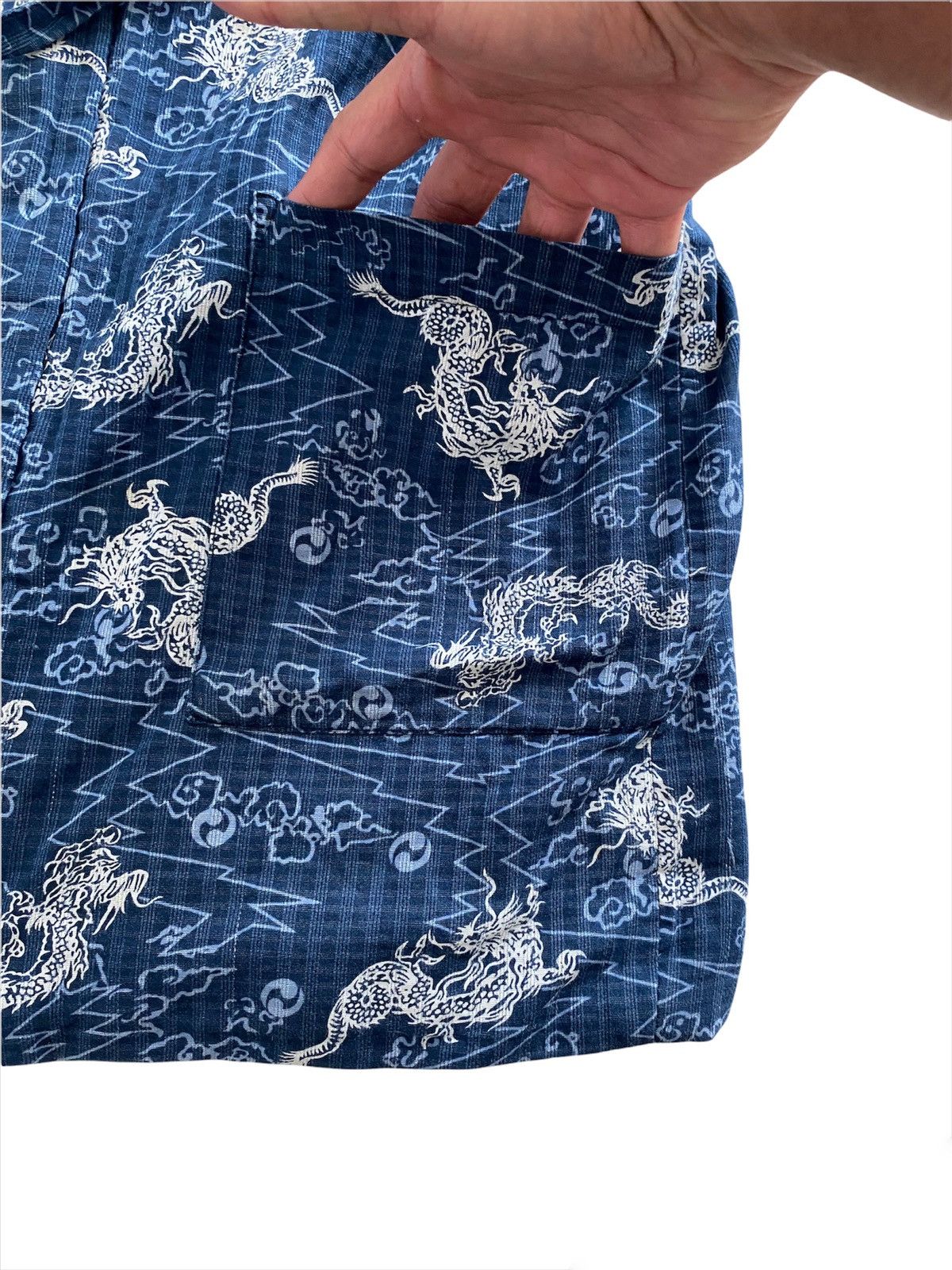 Blue Blue Japan × Japanese Brand Dragon Full Kimono traditional 🇯🇵 designe Visvim style Size US L / EU 52-54 / 3 - 9 Thumbnail