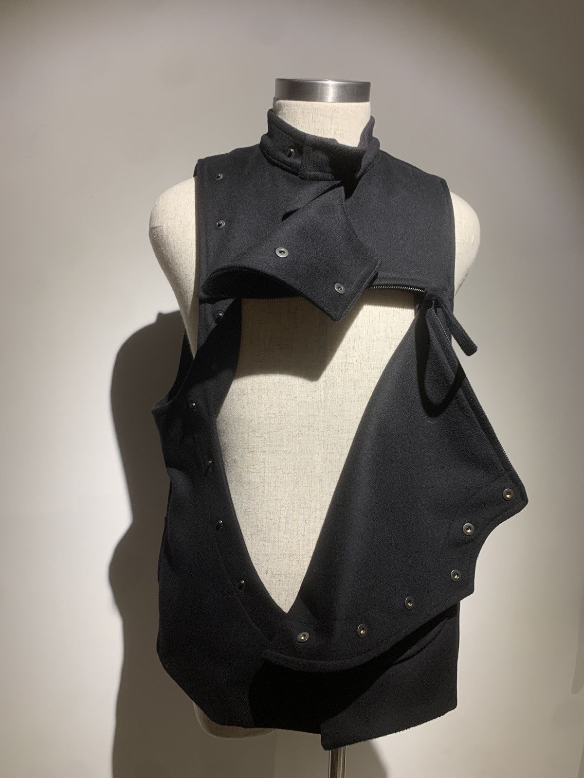Ann Demeulemeester Ann Demeulemeester black Walden waistcoat/ vest Size US L / EU 52-54 / 3 - 3 Thumbnail