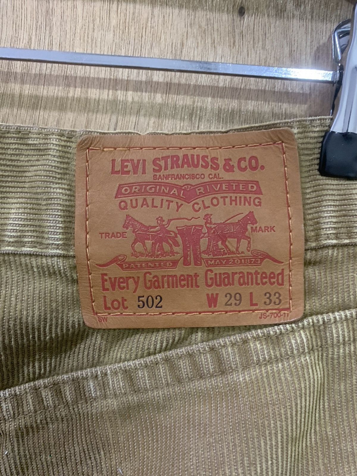 Levi's × Levi's Vintage Clothing × Vintage LEVIS 502 Vintage 90s Hickory Corduroy Casual Denim Jeans Size US 29 - 16 Thumbnail