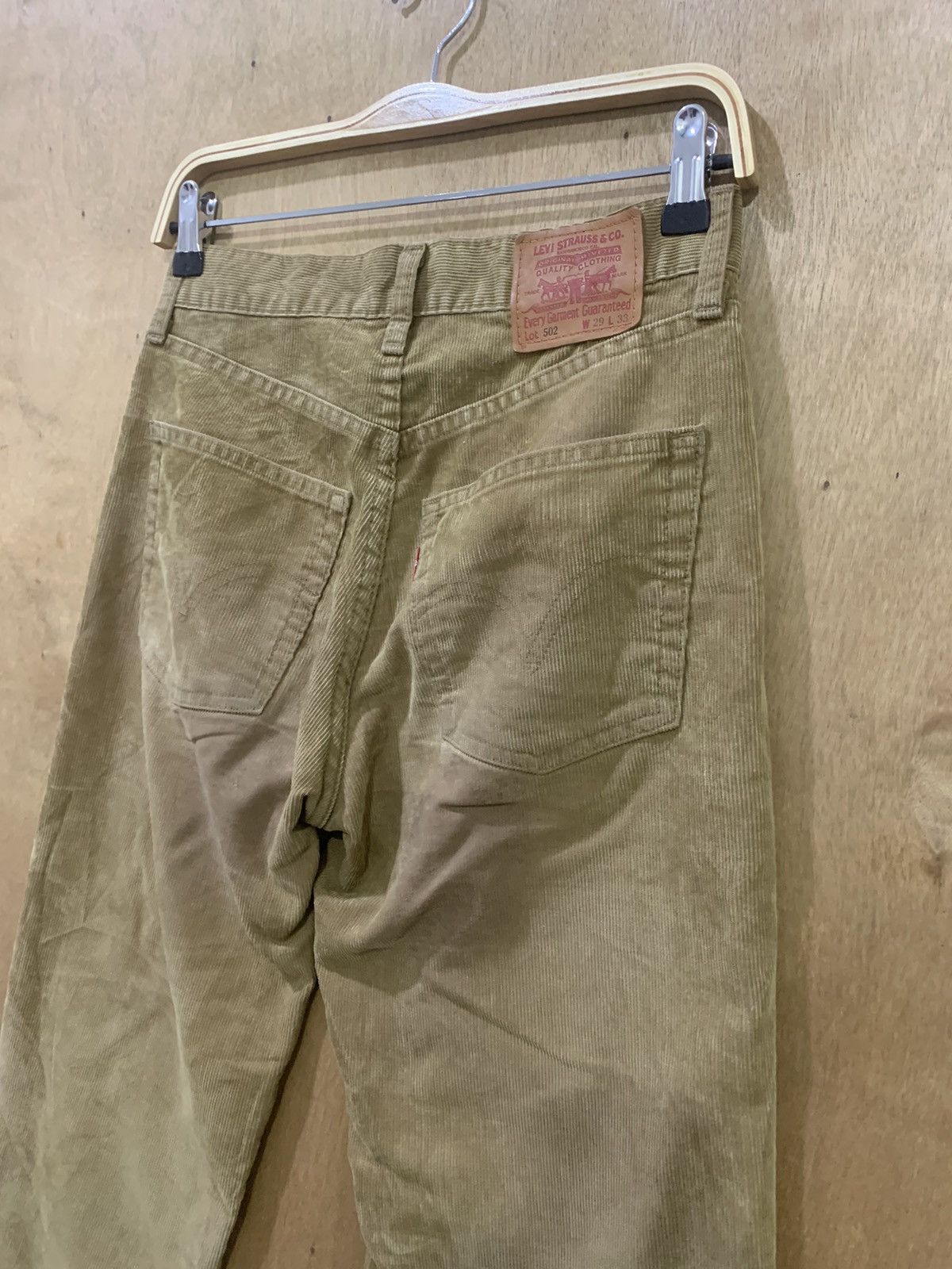 Levi's × Levi's Vintage Clothing × Vintage LEVIS 502 Vintage 90s Hickory Corduroy Casual Denim Jeans Size US 29 - 14 Thumbnail