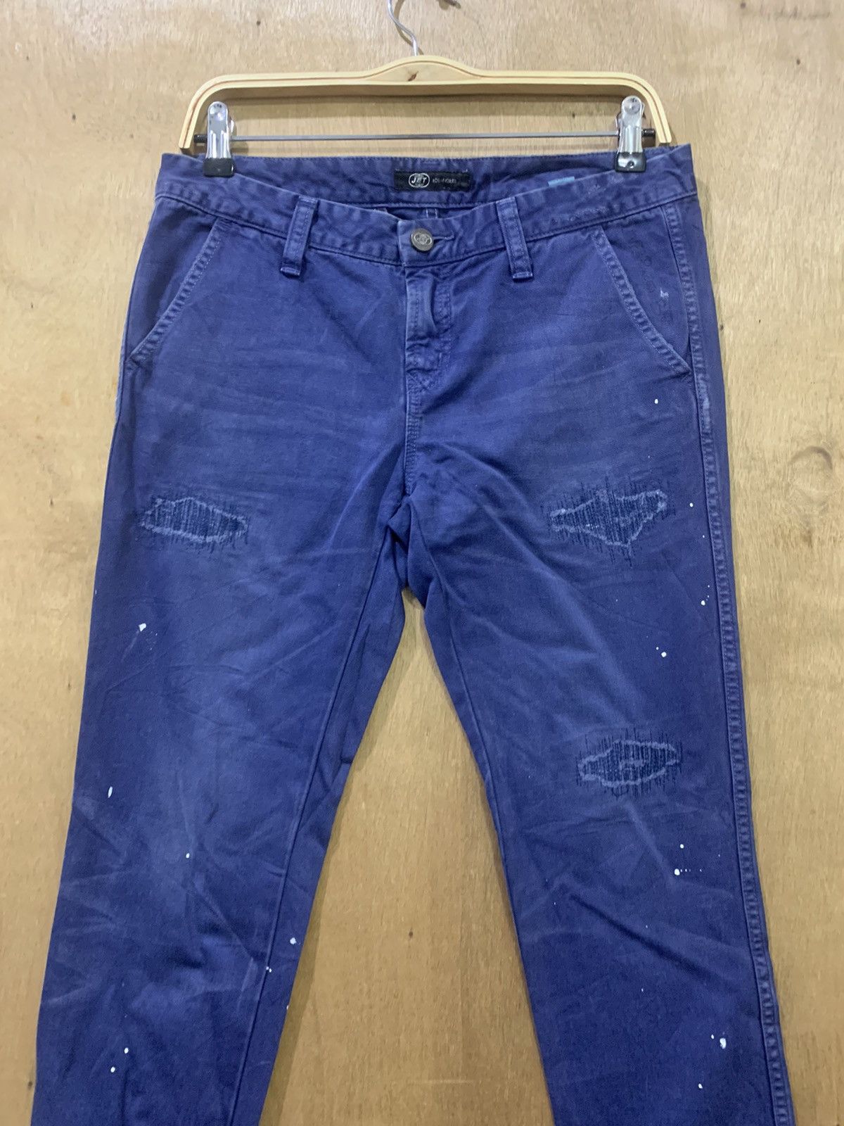 Japanese Brand × Jet Life Apparel × Los Angeles Apparel JET LOS ANGELES Patchwork Boro Paint Splatter Trouser Pant Size US 31 - 4 Thumbnail