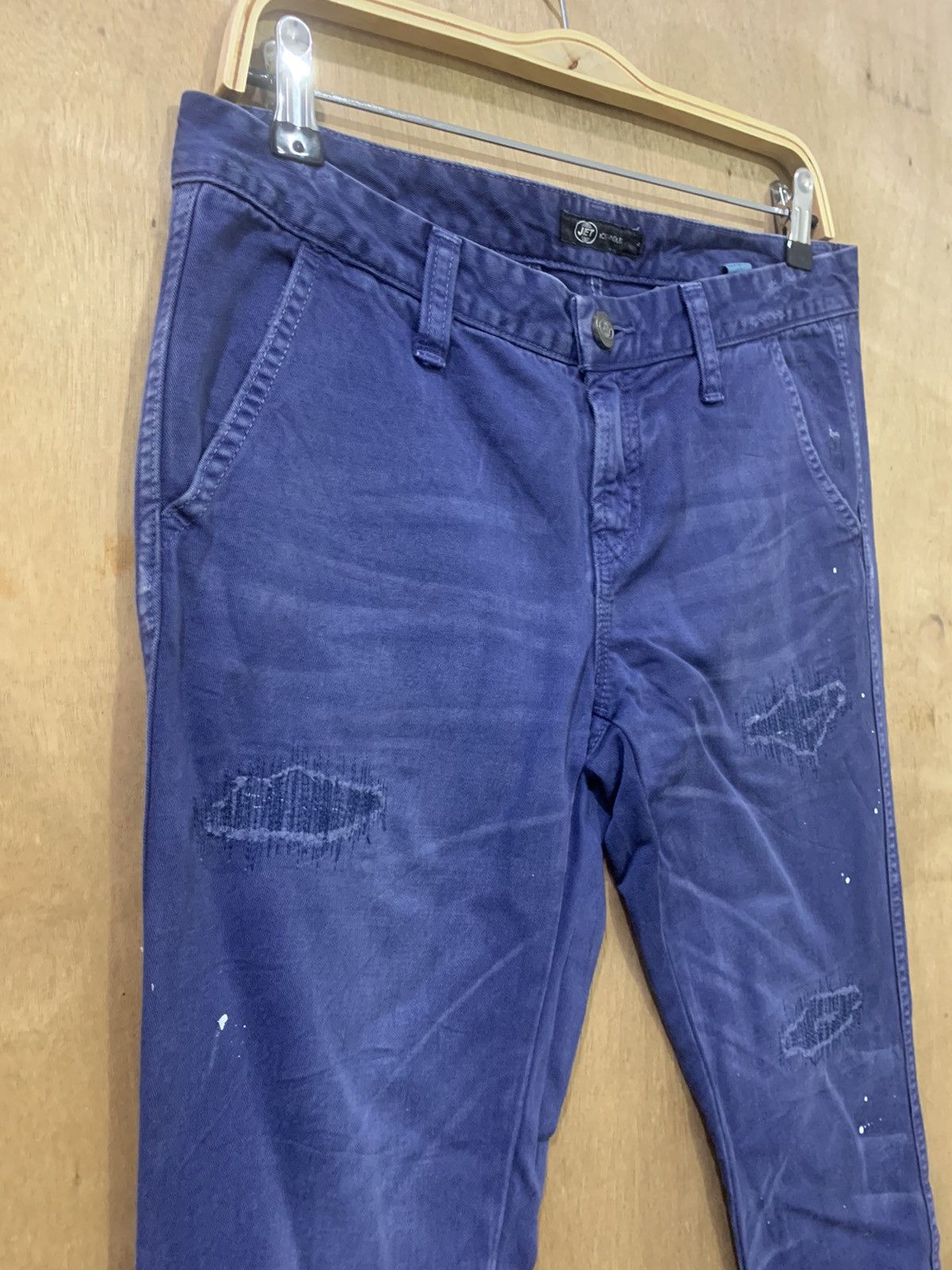 Japanese Brand × Jet Life Apparel × Los Angeles Apparel JET LOS ANGELES Patchwork Boro Paint Splatter Trouser Pant Size US 31 - 6 Thumbnail