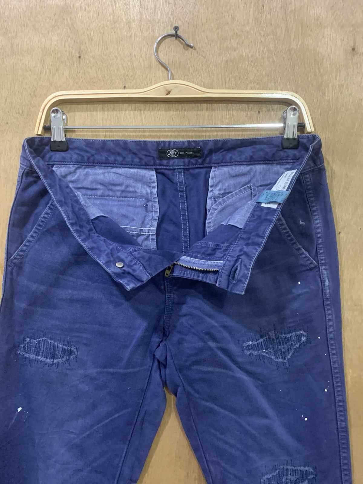 Japanese Brand × Jet Life Apparel × Los Angeles Apparel JET LOS ANGELES Patchwork Boro Paint Splatter Trouser Pant Size US 31 - 15 Thumbnail