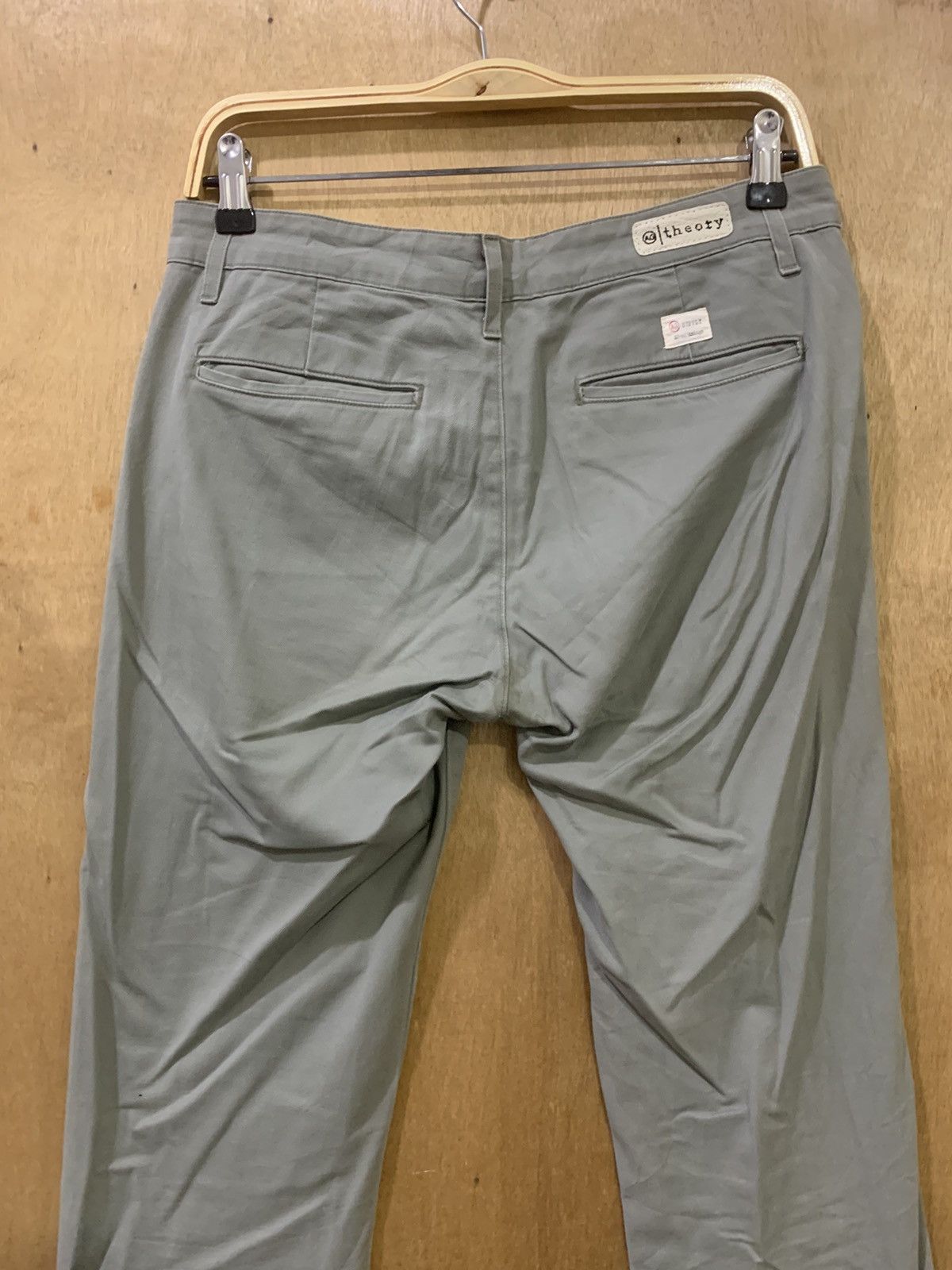 AG Adriano Goldschmied × Theory AG ADRIANO GOLDSCHMIED THEORY VTG 90s KHAKI CASUAL CROP PANT Size US 30 / EU 46 - 9 Thumbnail