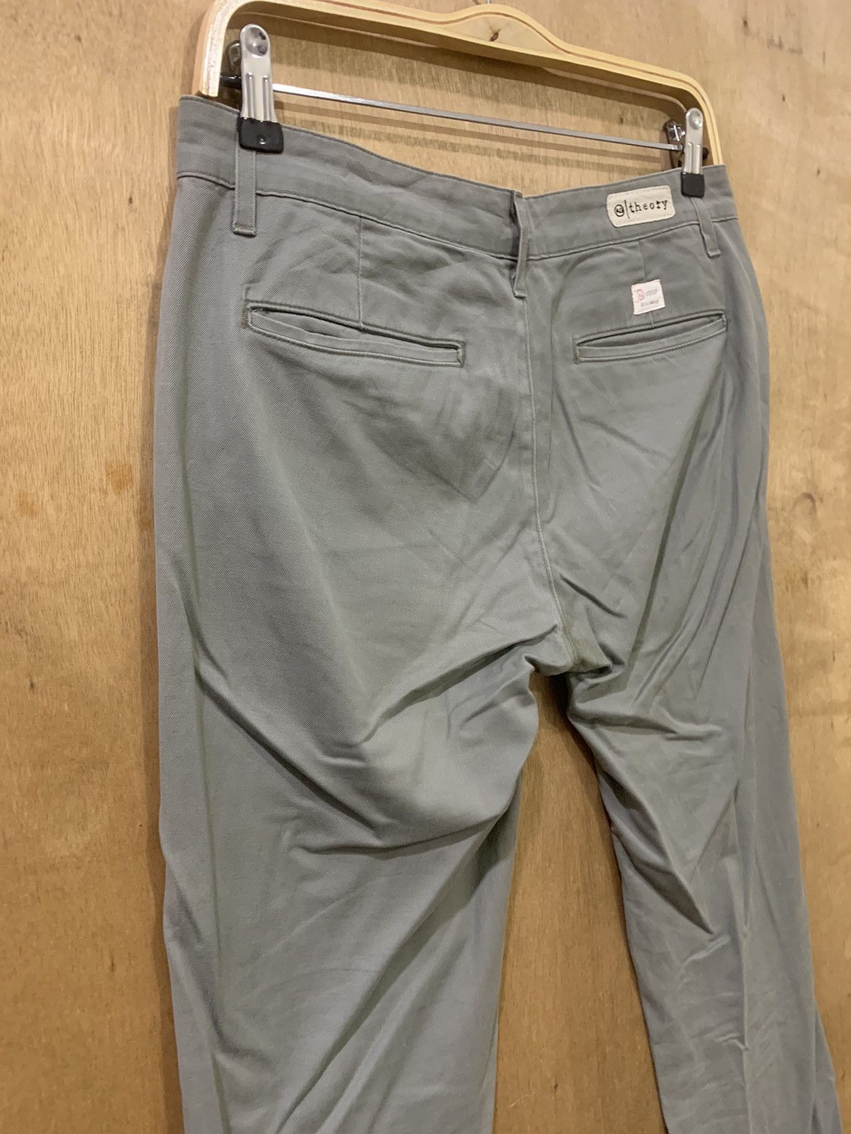 AG Adriano Goldschmied × Theory AG ADRIANO GOLDSCHMIED THEORY VTG 90s KHAKI CASUAL CROP PANT Size US 30 / EU 46 - 11 Thumbnail