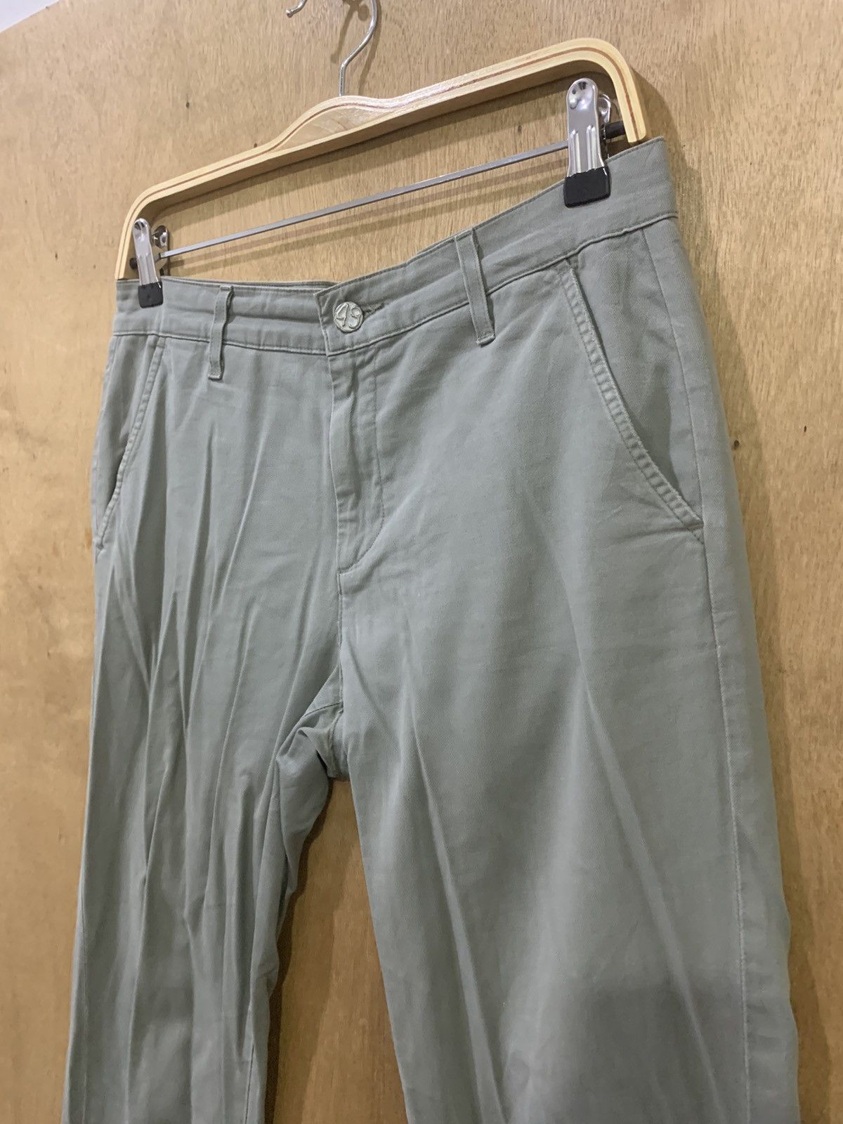 AG Adriano Goldschmied × Theory AG ADRIANO GOLDSCHMIED THEORY VTG 90s KHAKI CASUAL CROP PANT Size US 30 / EU 46 - 7 Thumbnail