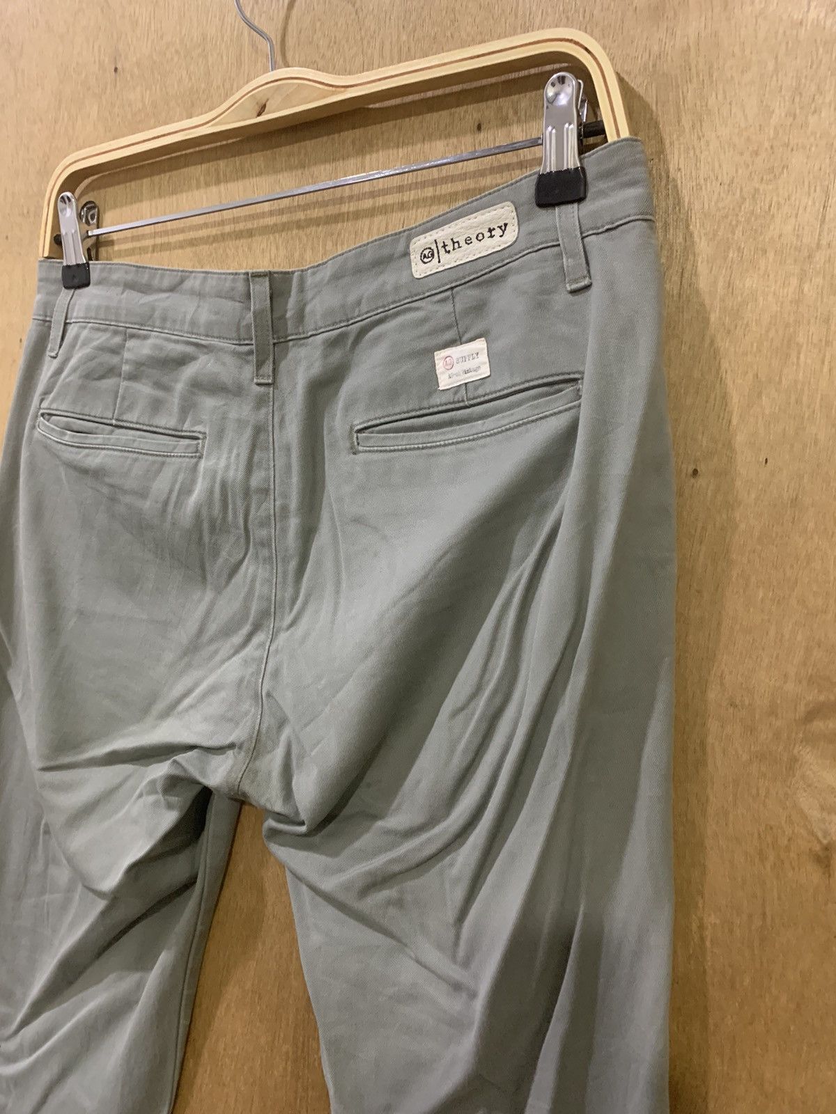 AG Adriano Goldschmied × Theory AG ADRIANO GOLDSCHMIED THEORY VTG 90s KHAKI CASUAL CROP PANT Size US 30 / EU 46 - 12 Thumbnail