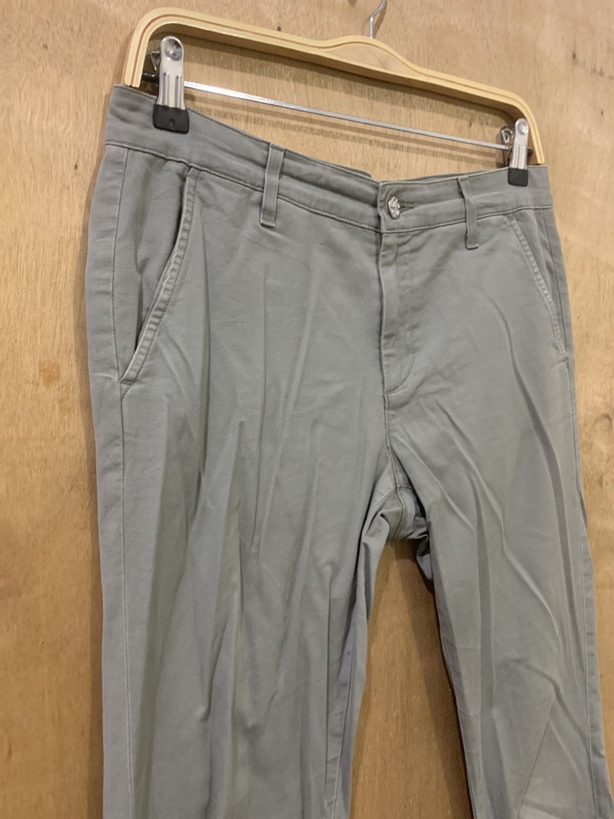 AG Adriano Goldschmied × Theory AG ADRIANO GOLDSCHMIED THEORY VTG 90s KHAKI CASUAL CROP PANT Size US 30 / EU 46 - 6 Thumbnail