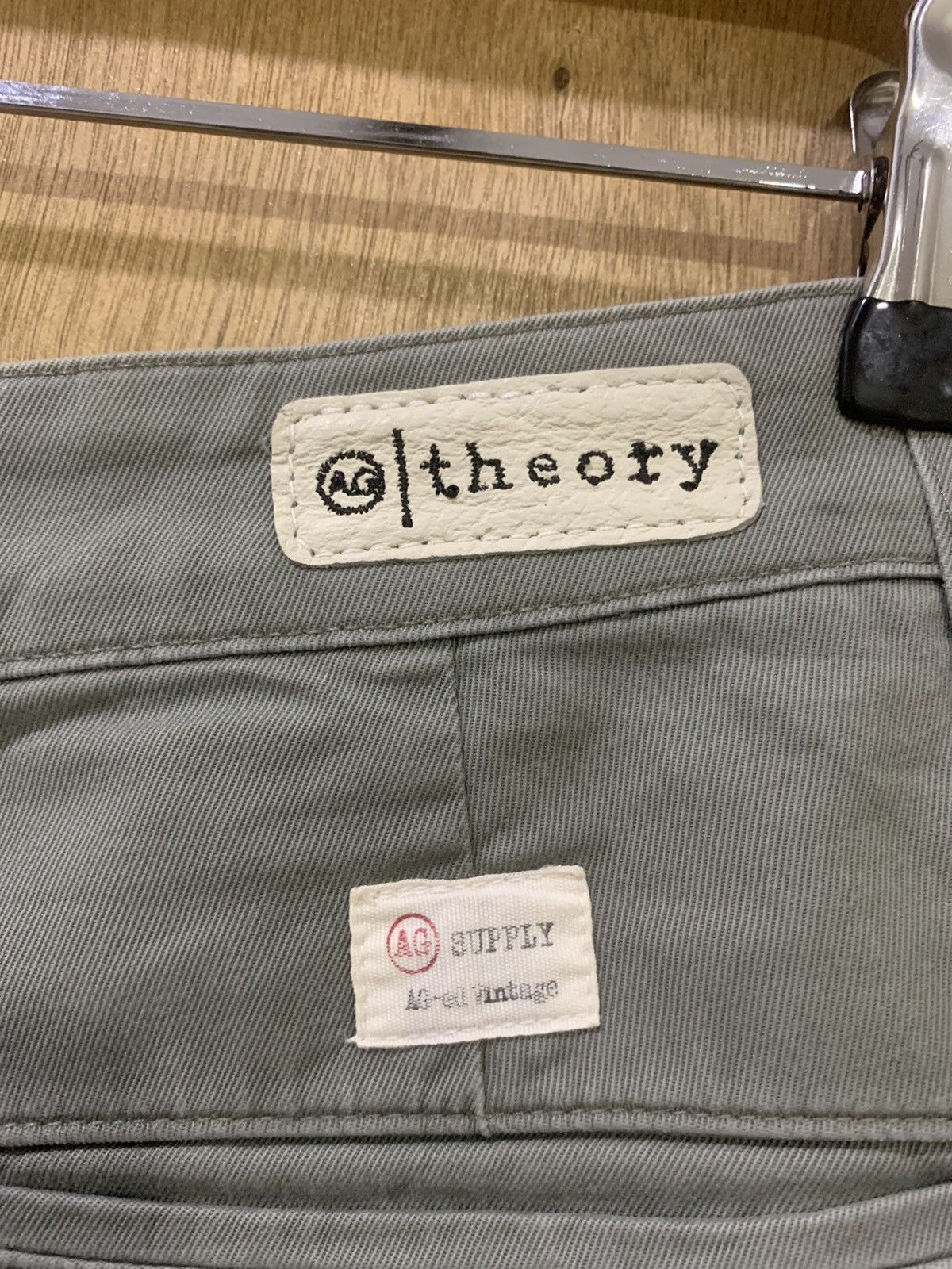 AG Adriano Goldschmied × Theory AG ADRIANO GOLDSCHMIED THEORY VTG 90s KHAKI CASUAL CROP PANT Size US 30 / EU 46 - 13 Thumbnail