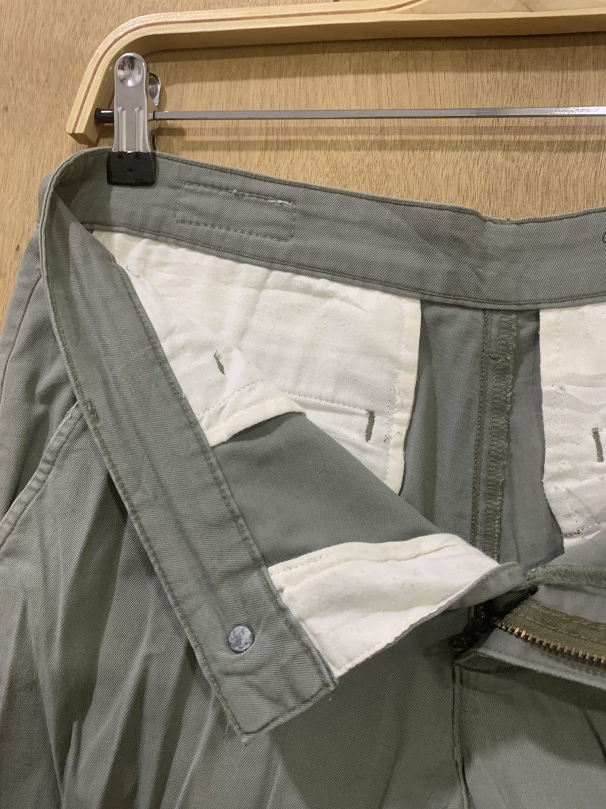 AG Adriano Goldschmied × Theory AG ADRIANO GOLDSCHMIED THEORY VTG 90s KHAKI CASUAL CROP PANT Size US 30 / EU 46 - 15 Thumbnail