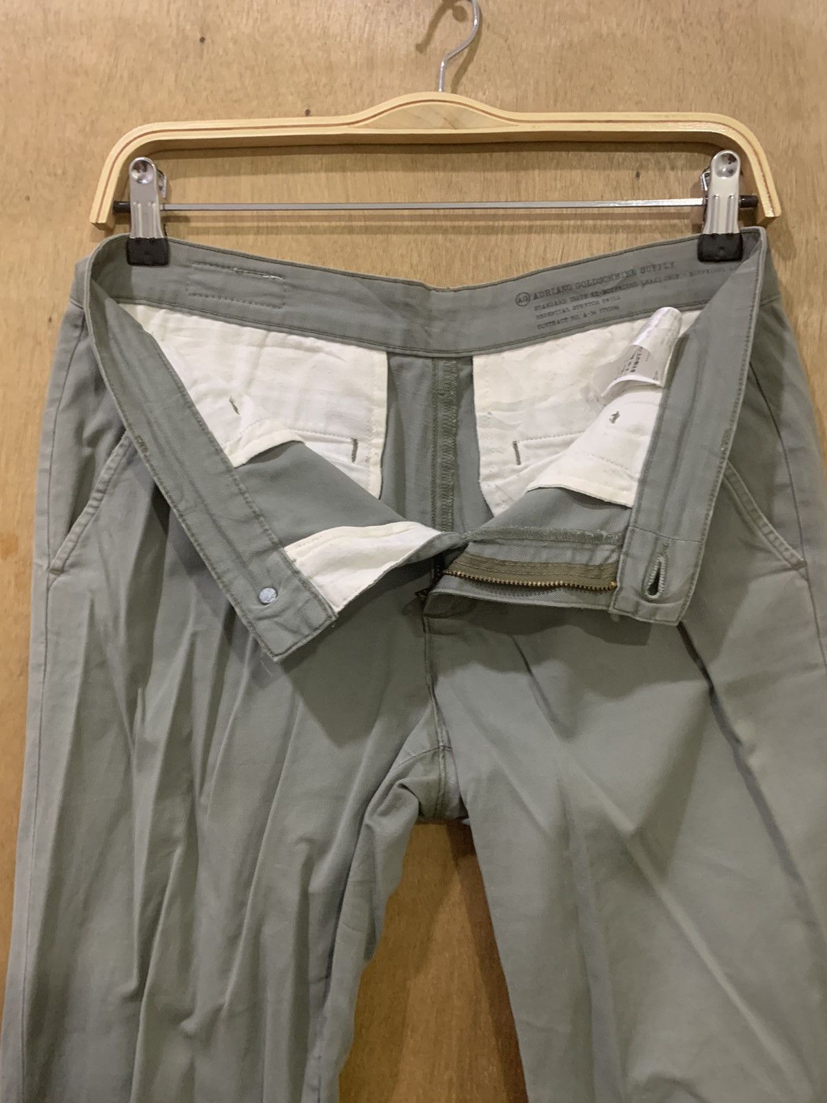AG Adriano Goldschmied × Theory AG ADRIANO GOLDSCHMIED THEORY VTG 90s KHAKI CASUAL CROP PANT Size US 30 / EU 46 - 14 Thumbnail