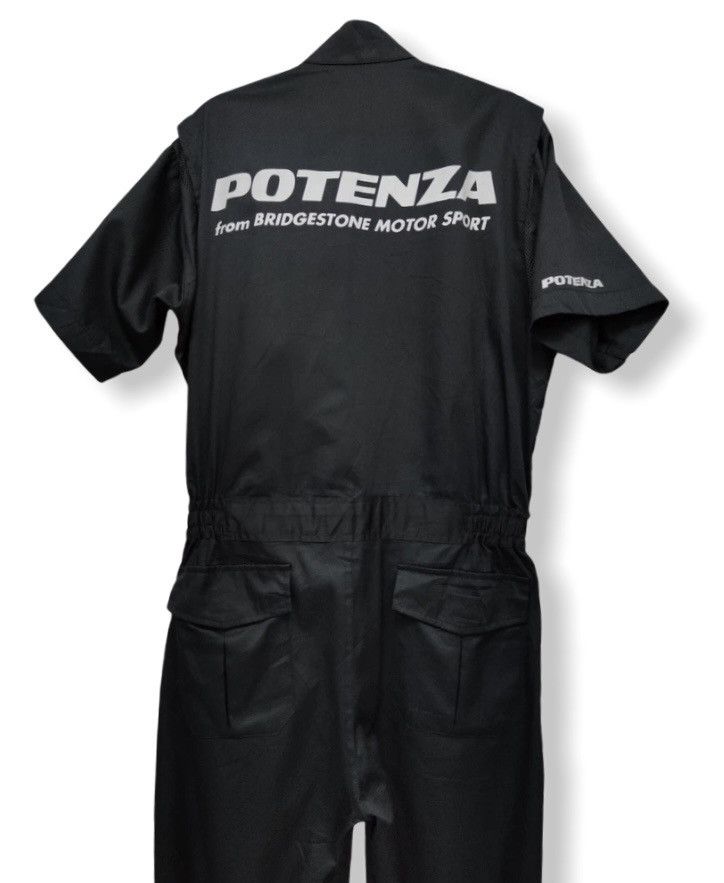 Japanese Brand Vtg POTENZA BRIDGESTONE Motorsports Pit Crew Coverall Size US 30 / EU 46 - 1 Thumbnail