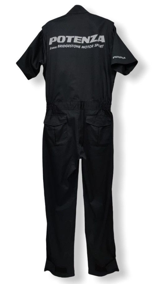 Japanese Brand Vtg POTENZA BRIDGESTONE Motorsports Pit Crew Coverall Size US 30 / EU 46 - 3 Thumbnail