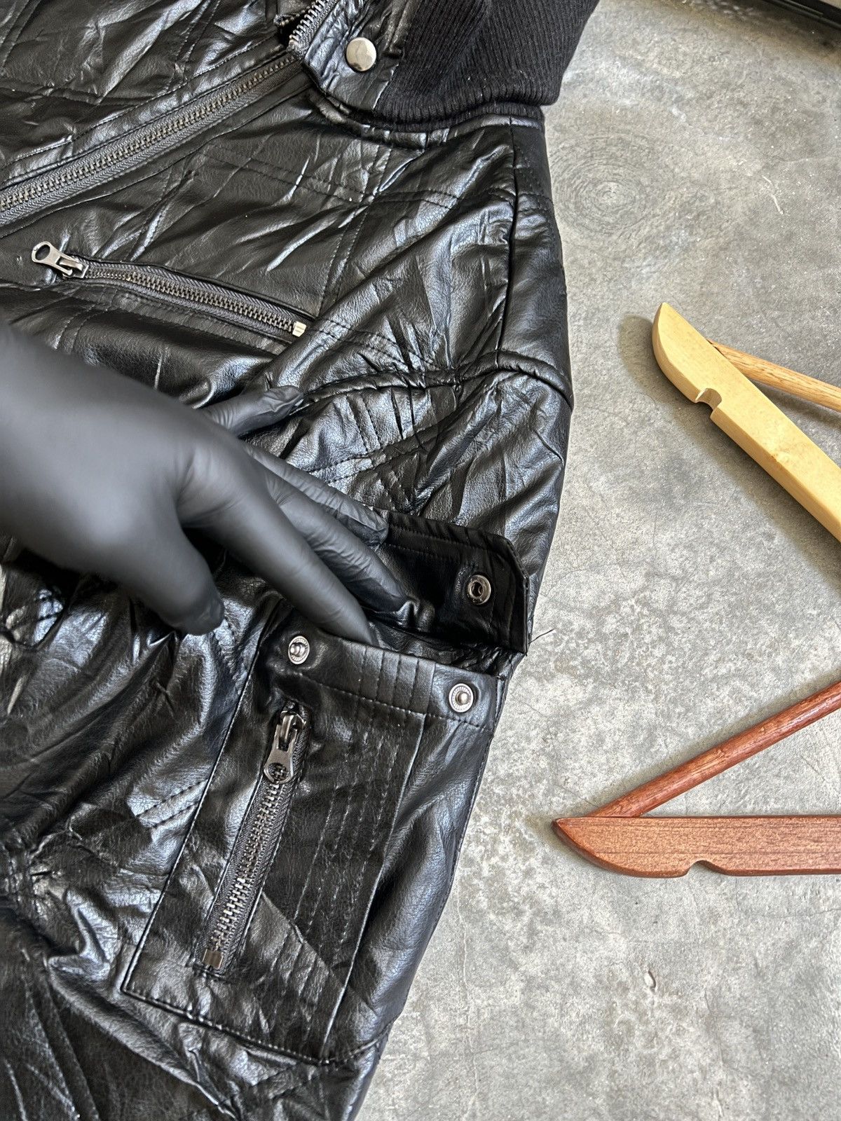 Japanese Brand Steals 🖤 Bomber Style Leather Jacket Size US S / EU 44-46 / 1 - 7 Thumbnail
