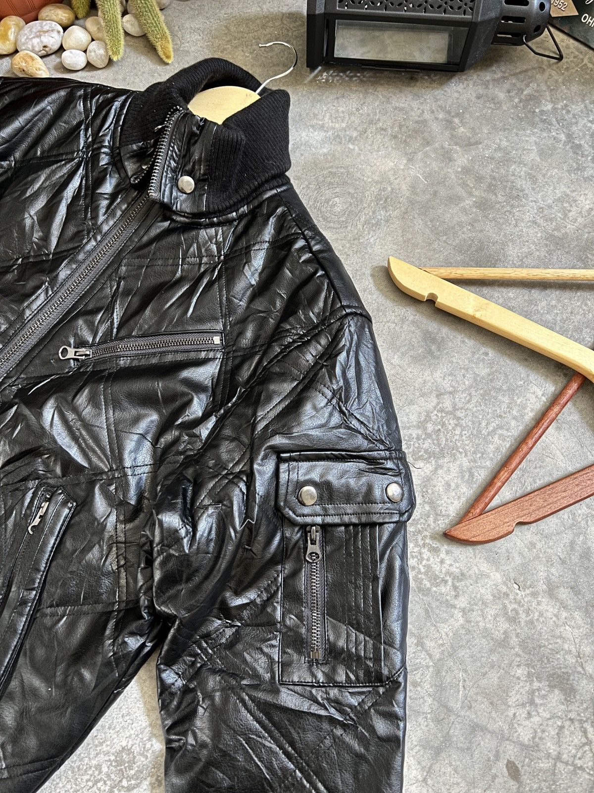 Japanese Brand Steals 🖤 Bomber Style Leather Jacket Size US S / EU 44-46 / 1 - 20 Thumbnail