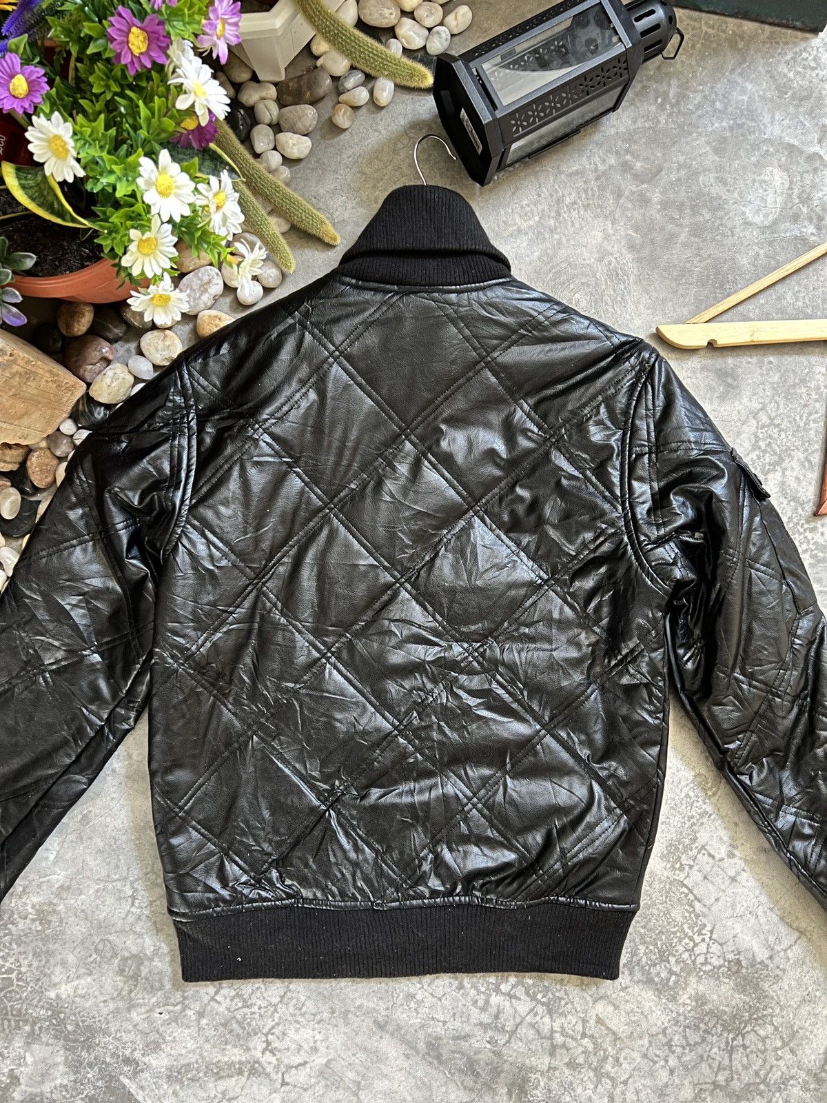 Japanese Brand Steals 🖤 Bomber Style Leather Jacket Size US S / EU 44-46 / 1 - 13 Thumbnail
