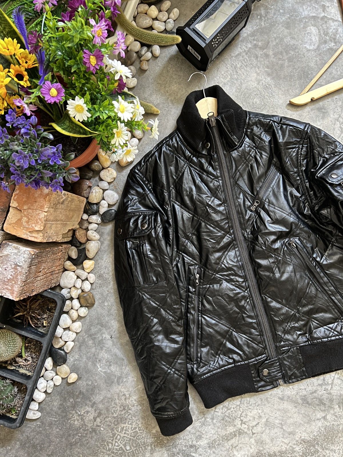 Japanese Brand Steals 🖤 Bomber Style Leather Jacket Size US S / EU 44-46 / 1 - 10 Thumbnail