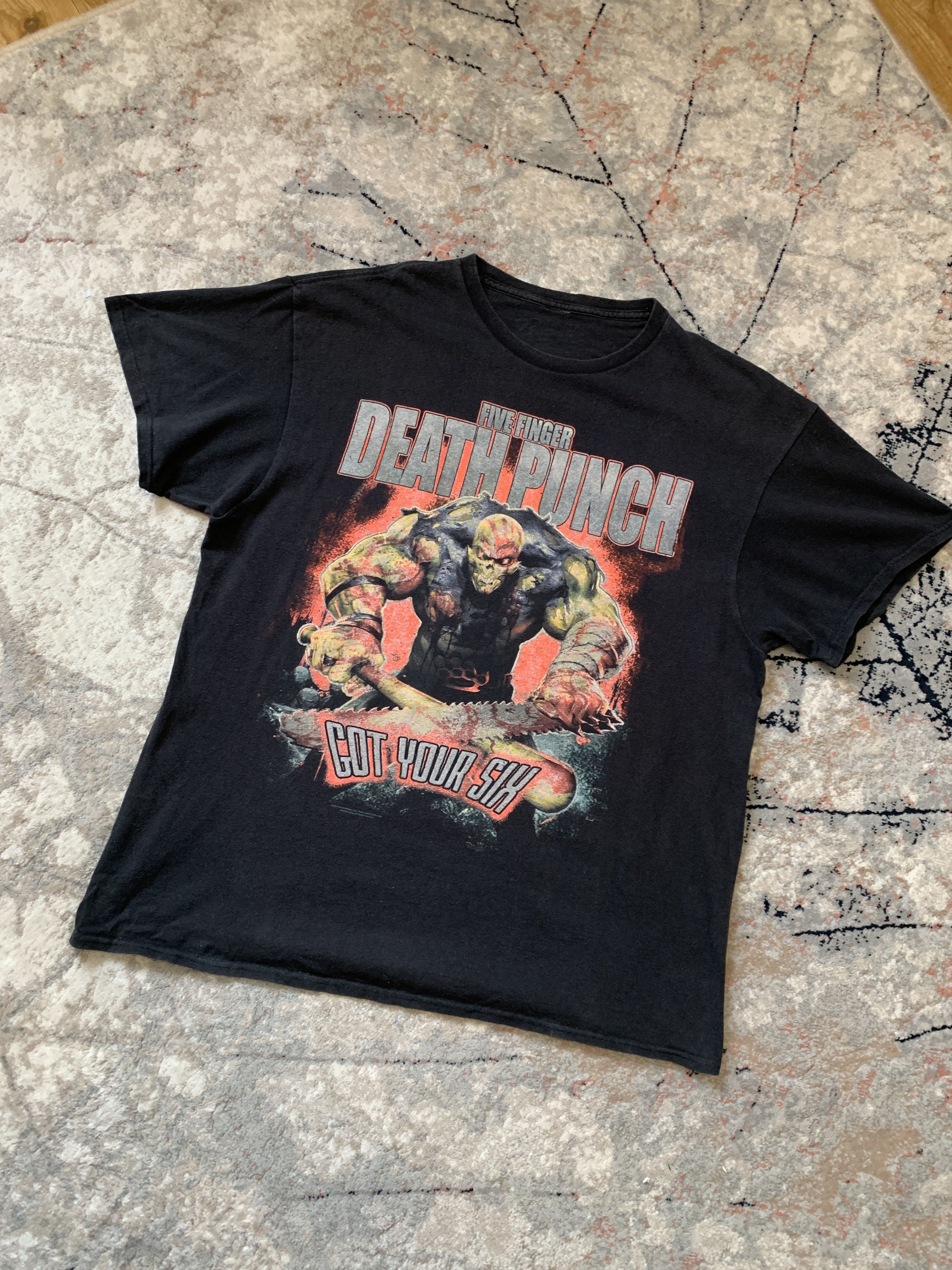 Band Tees × Vintage Five Finger Death Punch Got You Six Vintage T-Shirts Size US M / EU 48-50 / 2 - 2 Thumbnail
