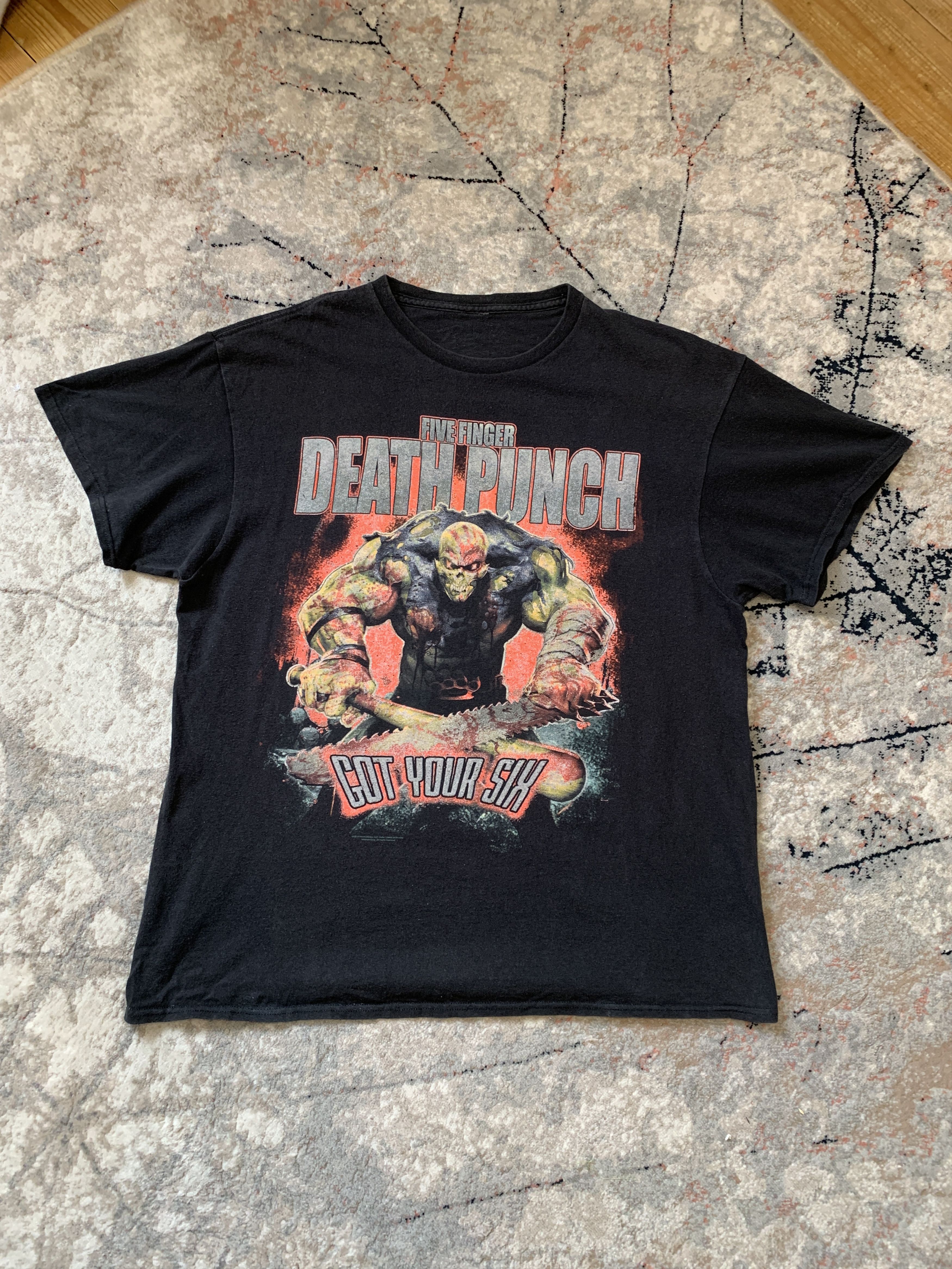 Band Tees × Vintage Five Finger Death Punch Got You Six Vintage T-Shirts Size US M / EU 48-50 / 2 - 1 Thumbnail
