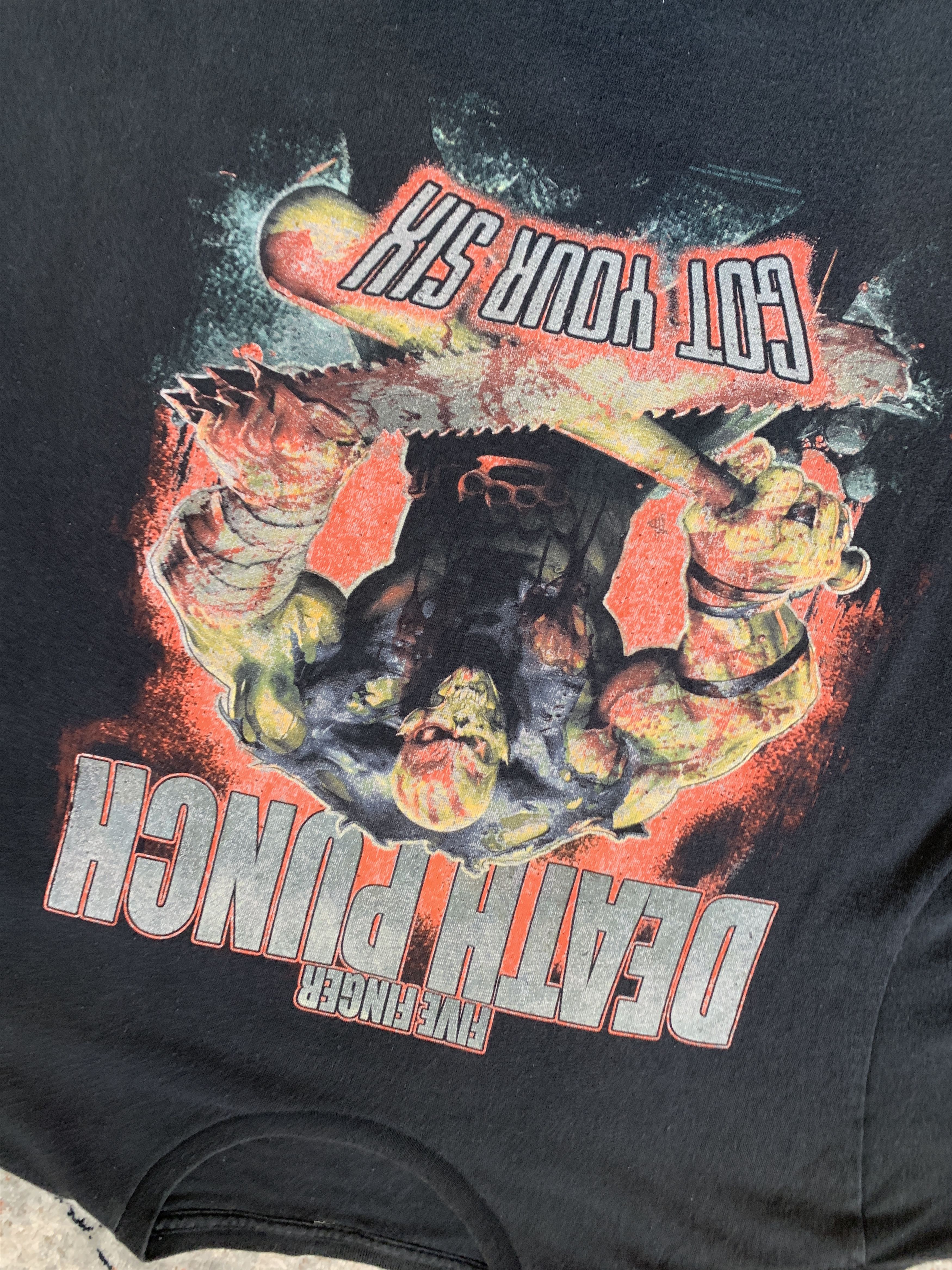 Band Tees × Vintage Five Finger Death Punch Got You Six Vintage T-Shirts Size US M / EU 48-50 / 2 - 3 Thumbnail