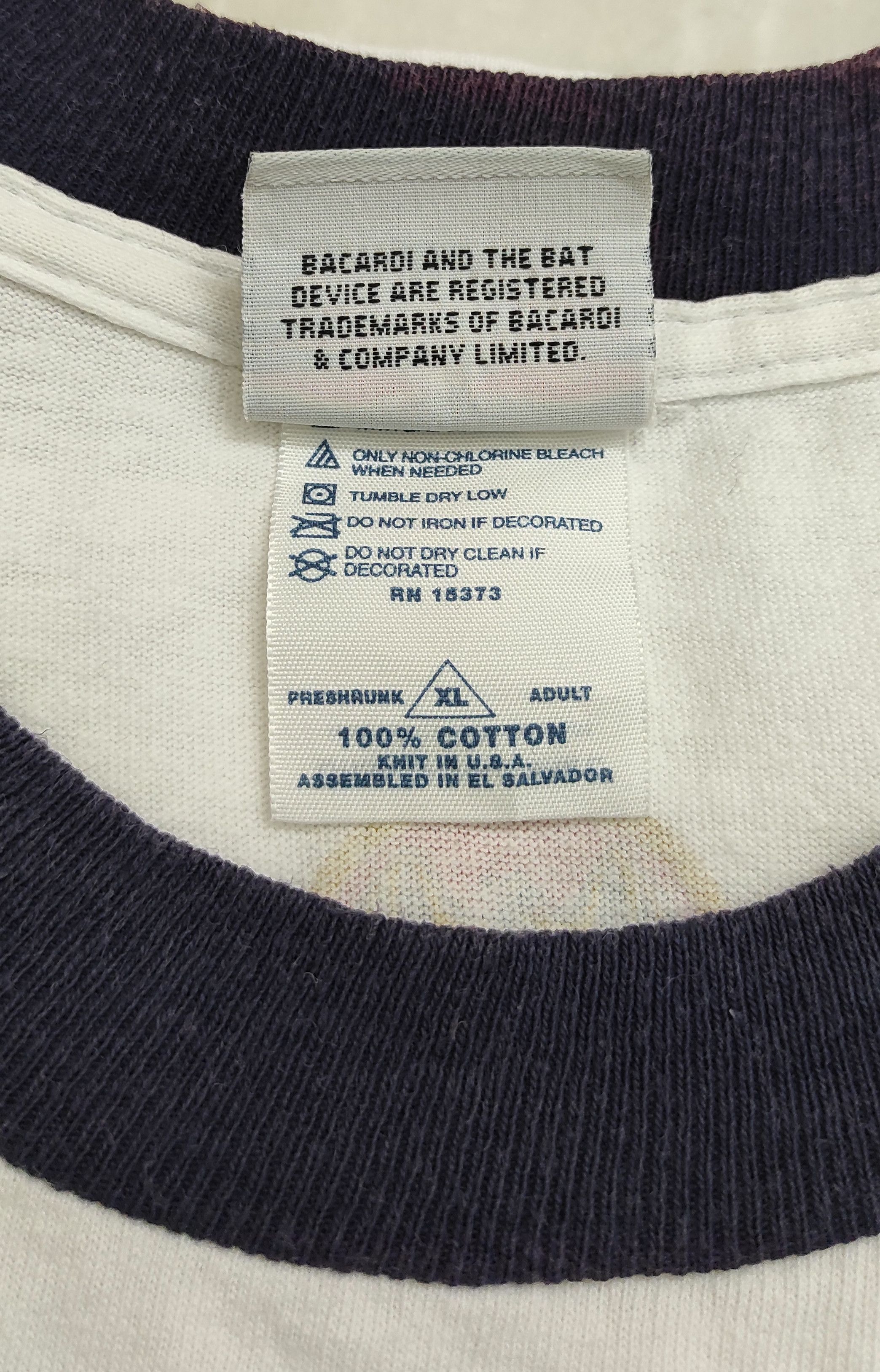 Vintage Vintage 90's BACARDI & COLA promo Ringer tee Size US XL / EU 56 / 4 - 4 Thumbnail