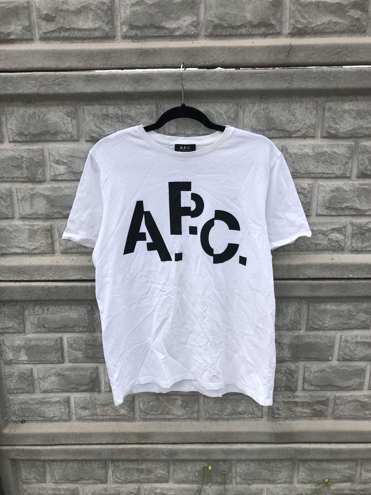 APC Script Logo Y2K Tee Streetwear Travis style Kanye